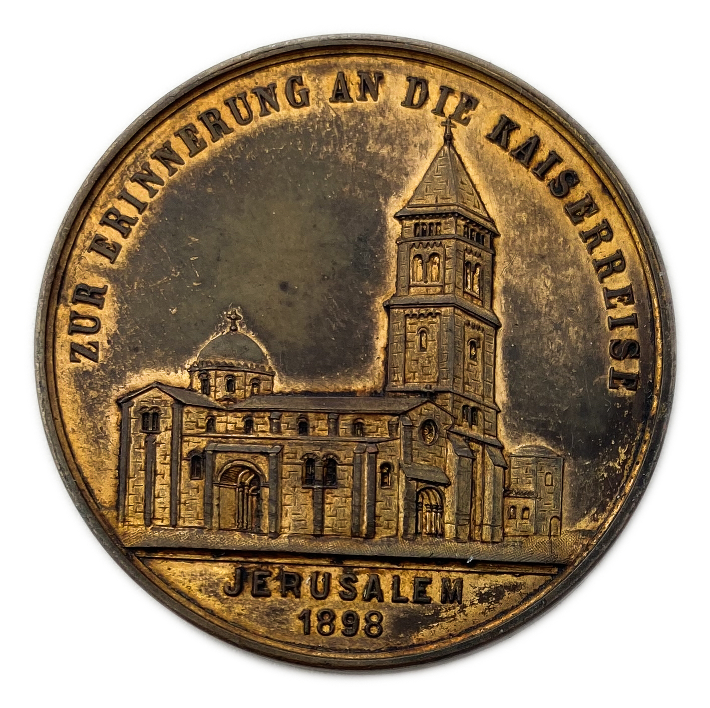 Palestine - Medal Commemorating the Visit of the German Emperor, Wilhelm II to the Land of Israel in 1898 - 26.69 gram - 1 1