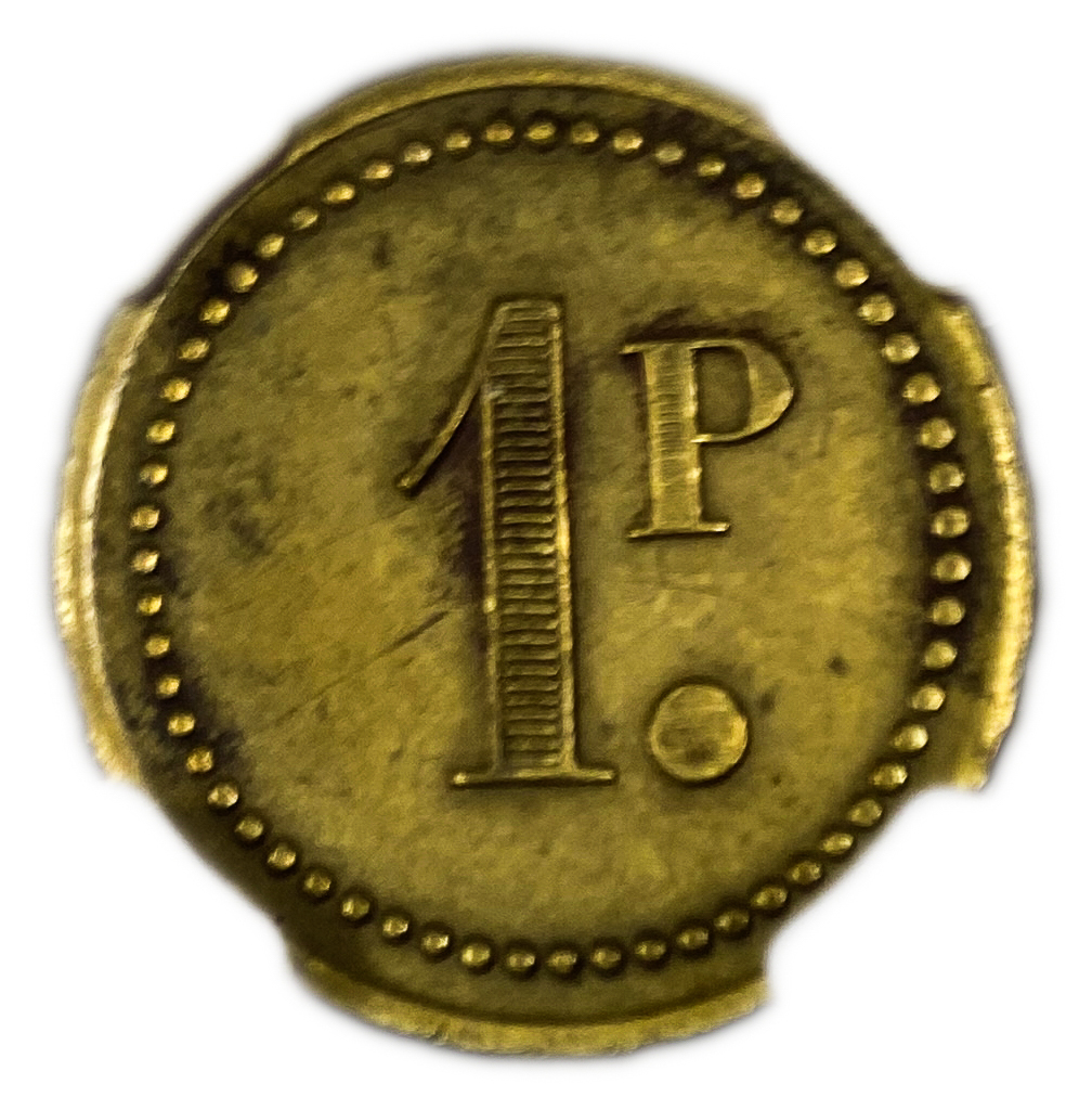 Palestine - 1 Piaster 1930' - Palatin Hotel - NGC AU 58 - Very high grade for this token - 1 0