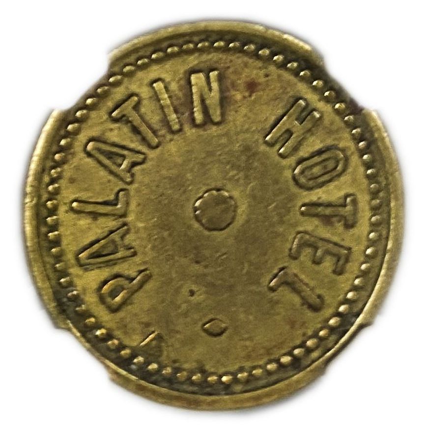 Palestine - 2 Piaster 1930' - Palatin Hotel - NGC AU 50 - Very high grade for this token - 1 1