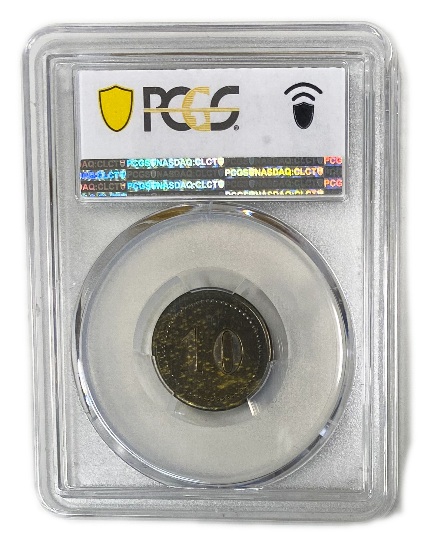 Palestine - Cafe werner token - 10 MIls 1930', bronze - PCGS MS 62 - Rare in this high grade - 1 3