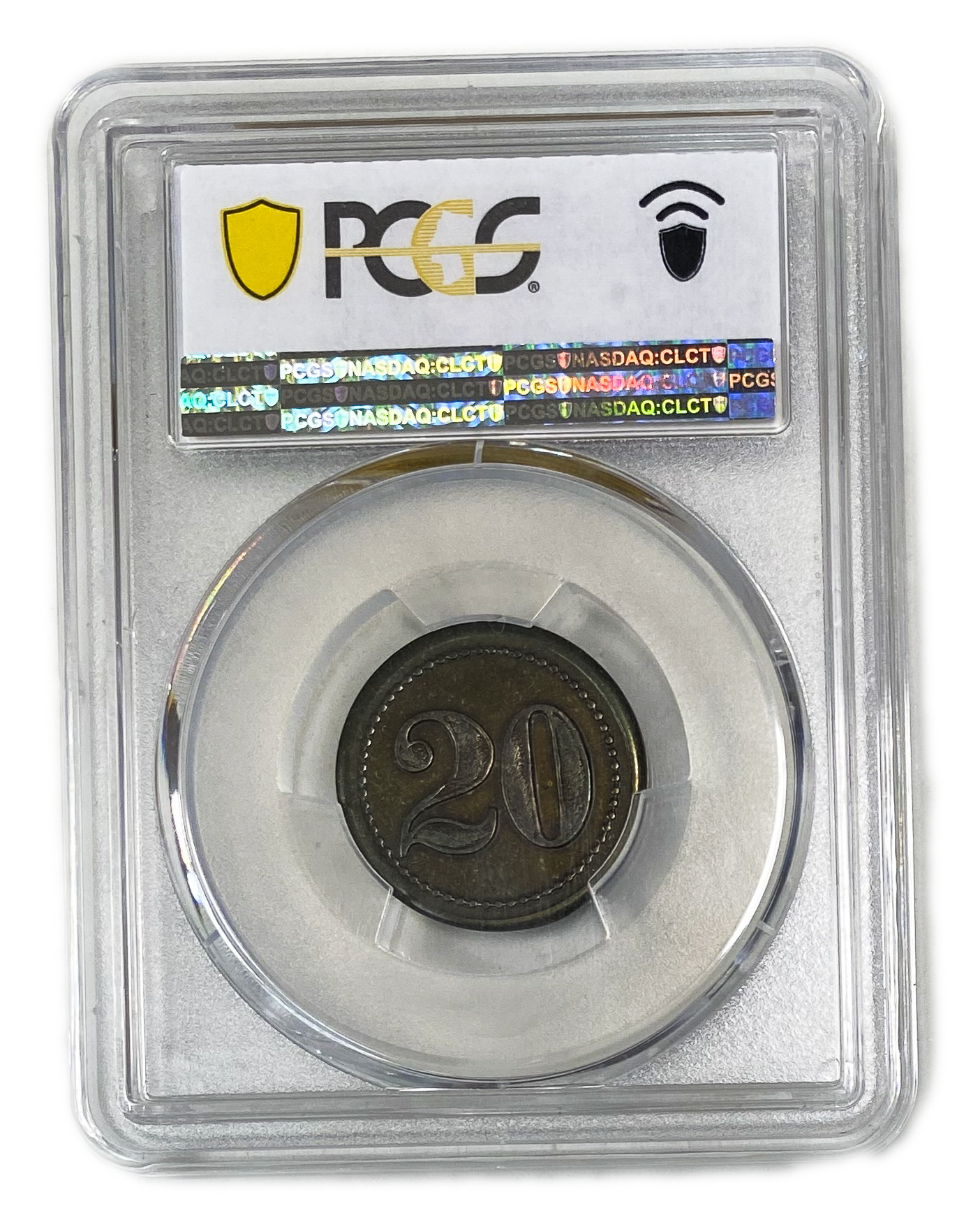 Palestine - Cafe werner token - 20 MIls 1930', bronze - PCGS AU 58 - 1 3