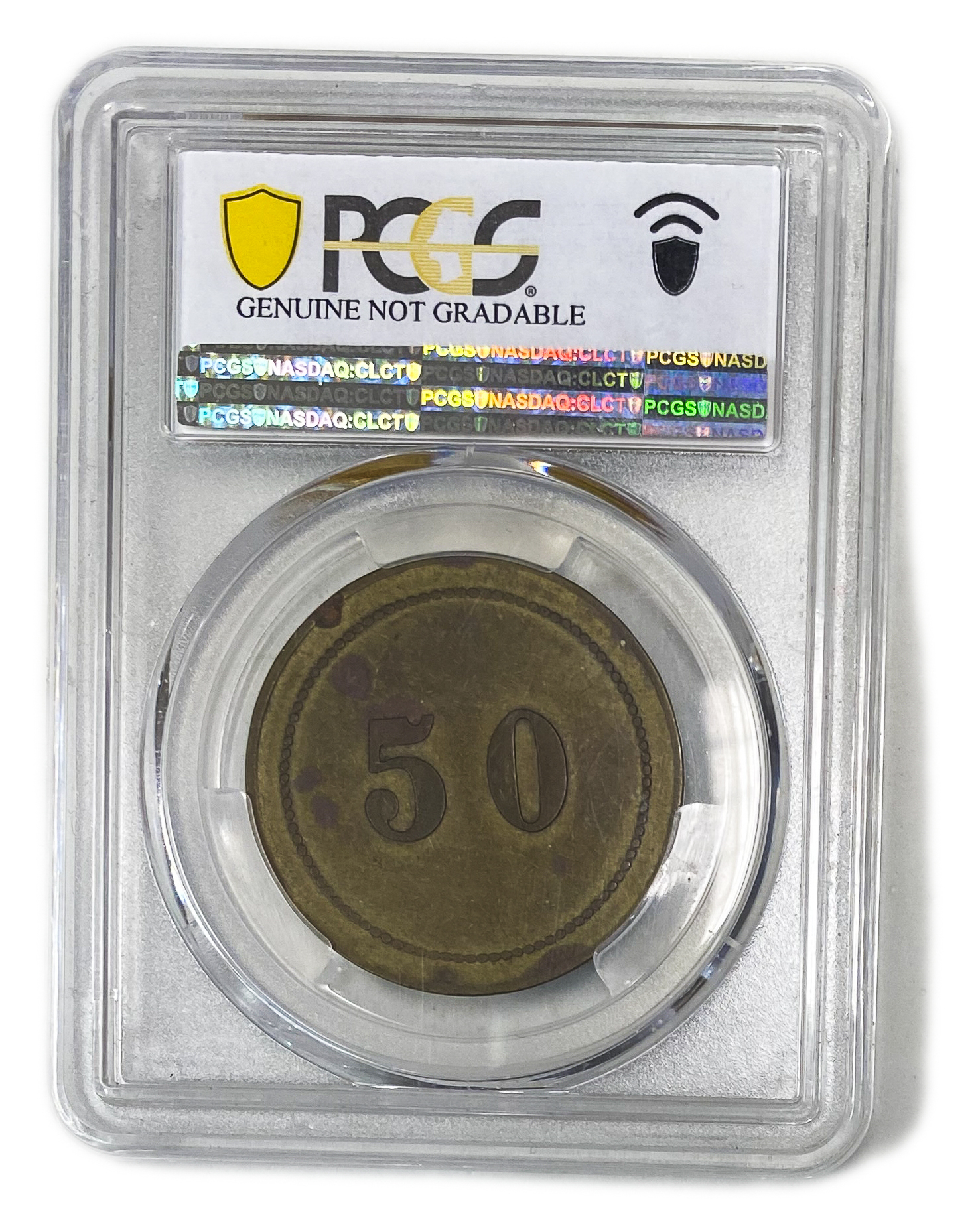 Palestine - Cafe werner token - 50 MIls 1930', bronze - PCGS XF DETAILS - Rare - 1 3