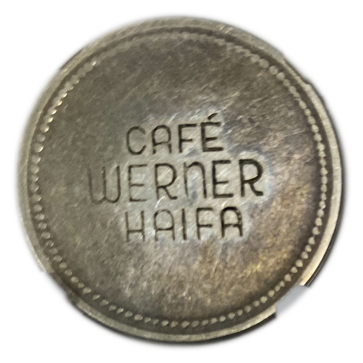 Palestine - Cafe werner token - 30 MIls 1930', bronze, copper-nickel - NGC XF 45 - Rare - 1 1