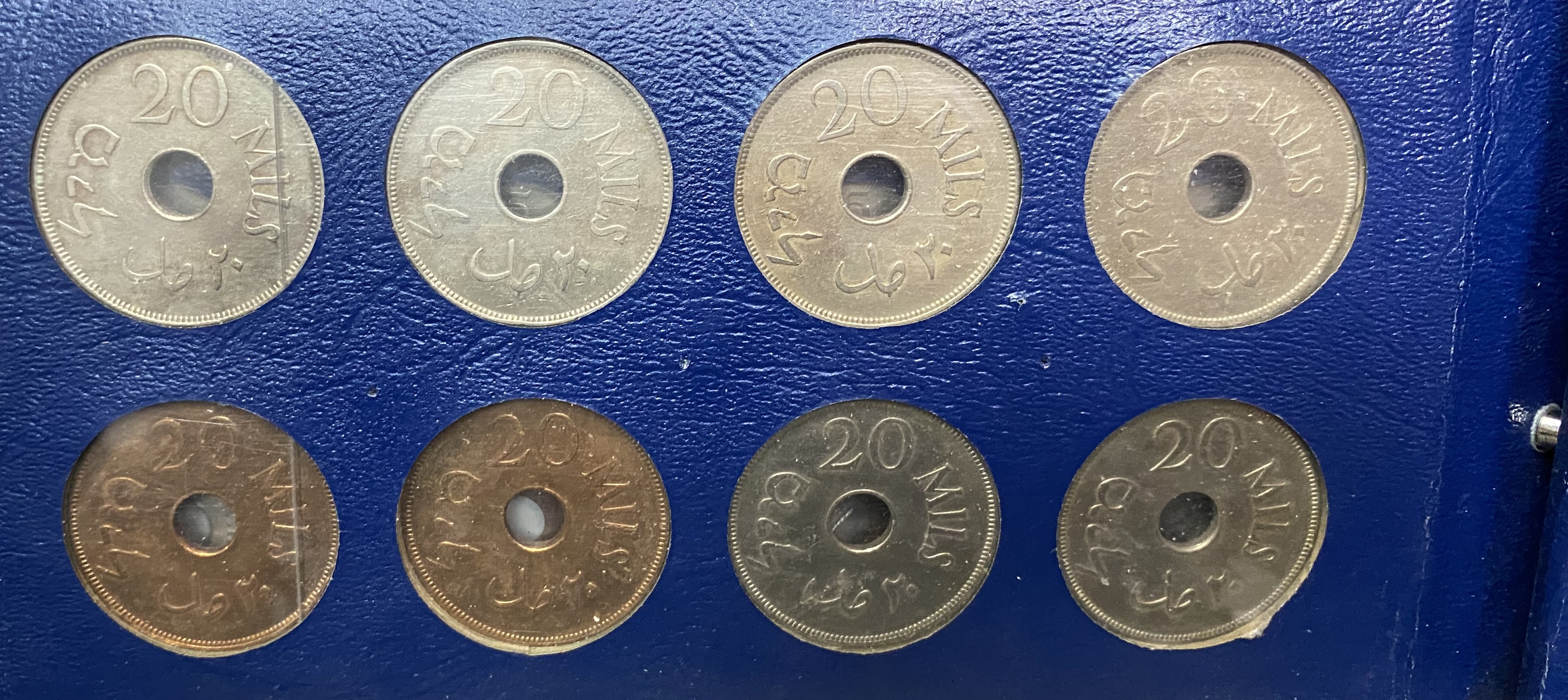 Palestine - Full 59 Coins set of British Mandath - 1 6