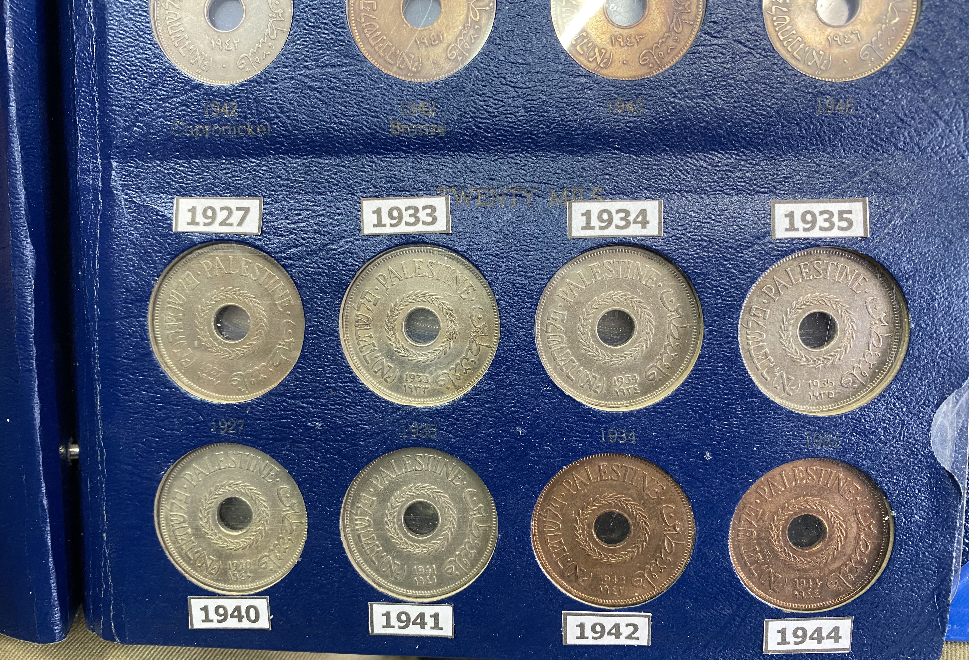 Palestine - Full 59 Coins set of British Mandath - 1 5