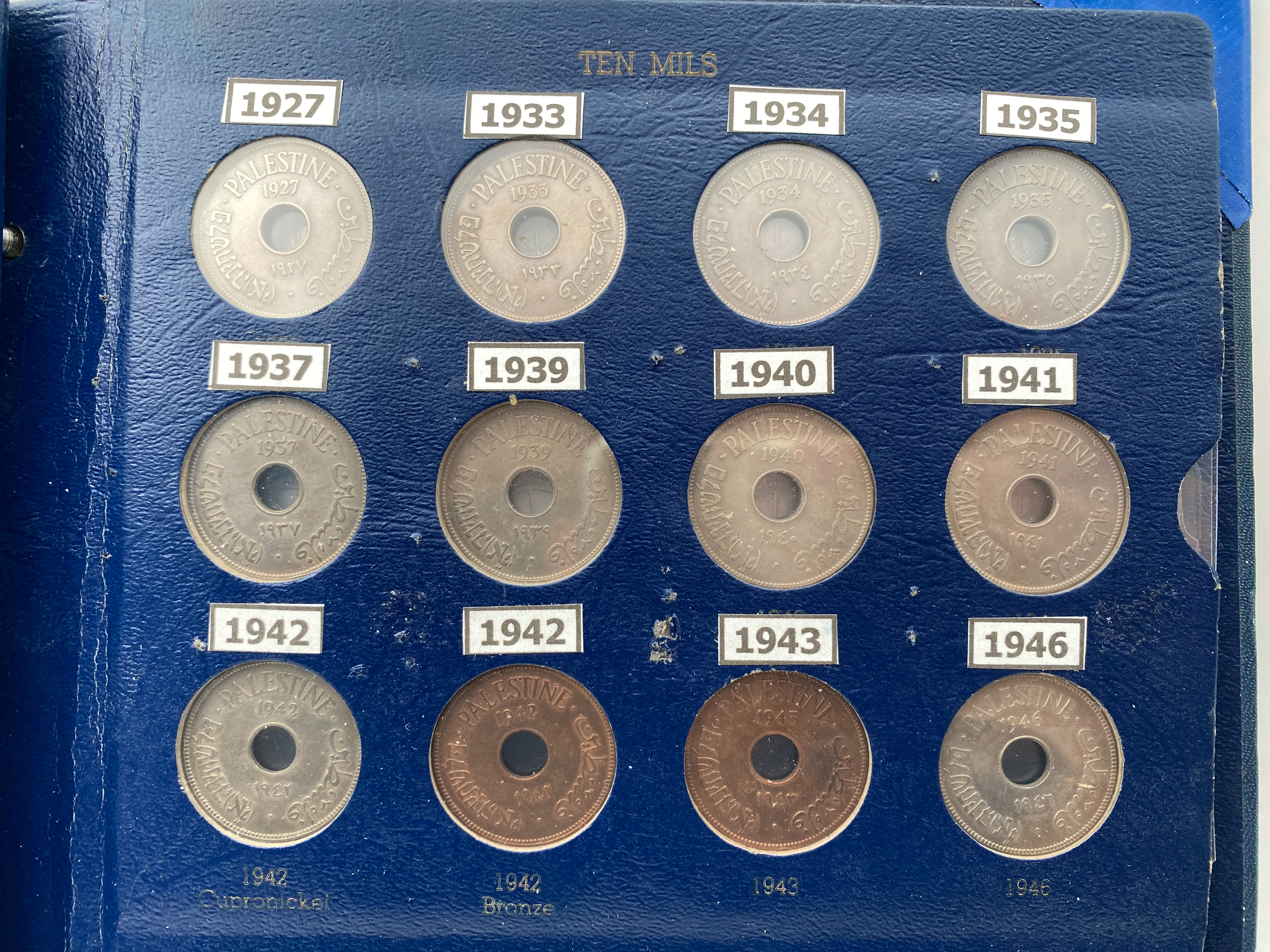 Palestine - Full 59 Coins set of British Mandath - 1 3