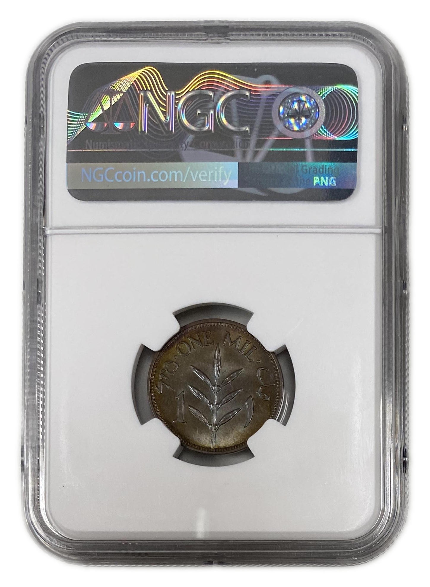 Palestine - 1 Mil 1935 - NGC 64 BN - UNC - 1 3