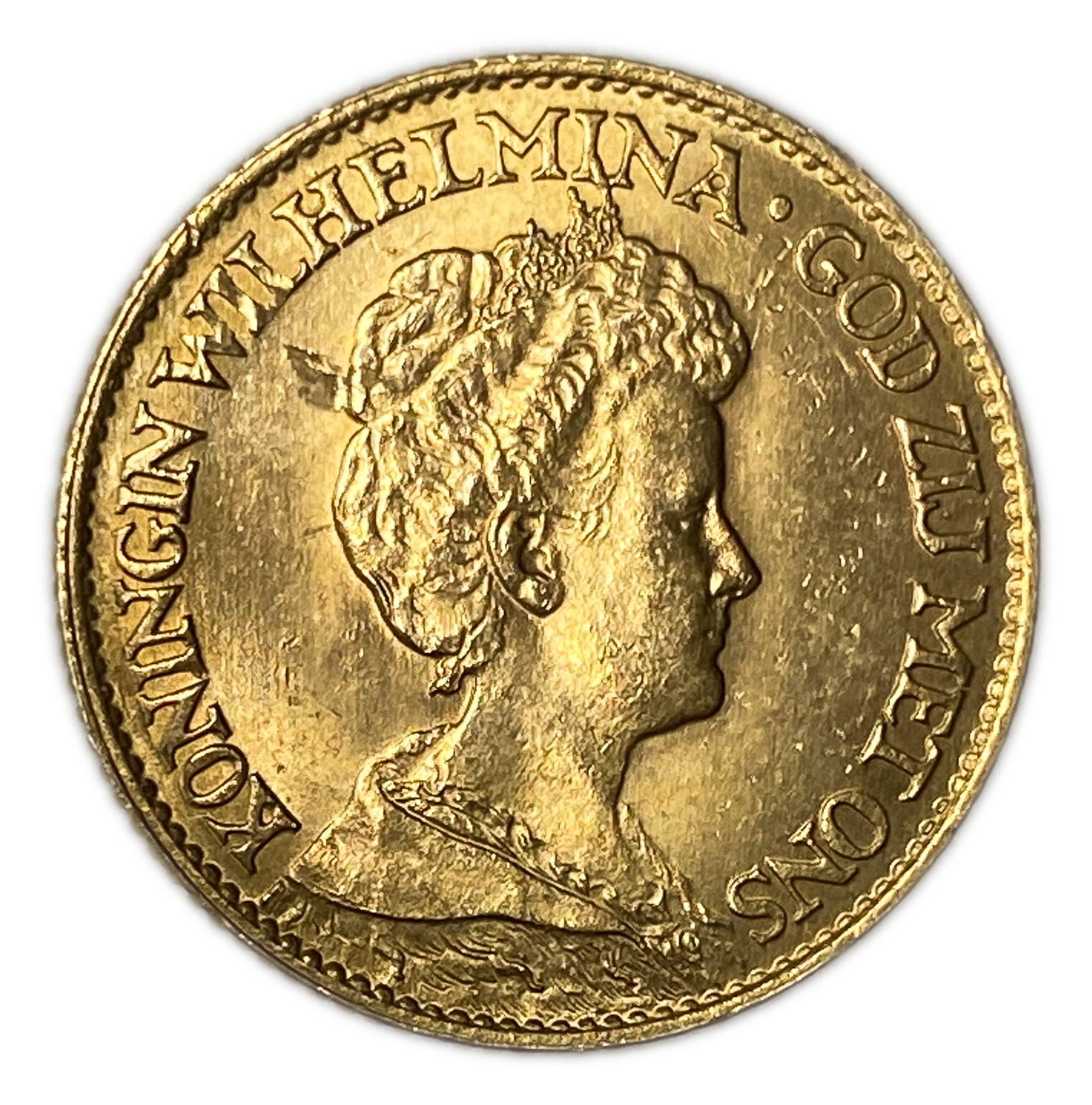 Netherlands - 10 Gulden 1917 - UNC - Wilhelmina - Gold 900, 6.729g, 22.5mm - 1 1