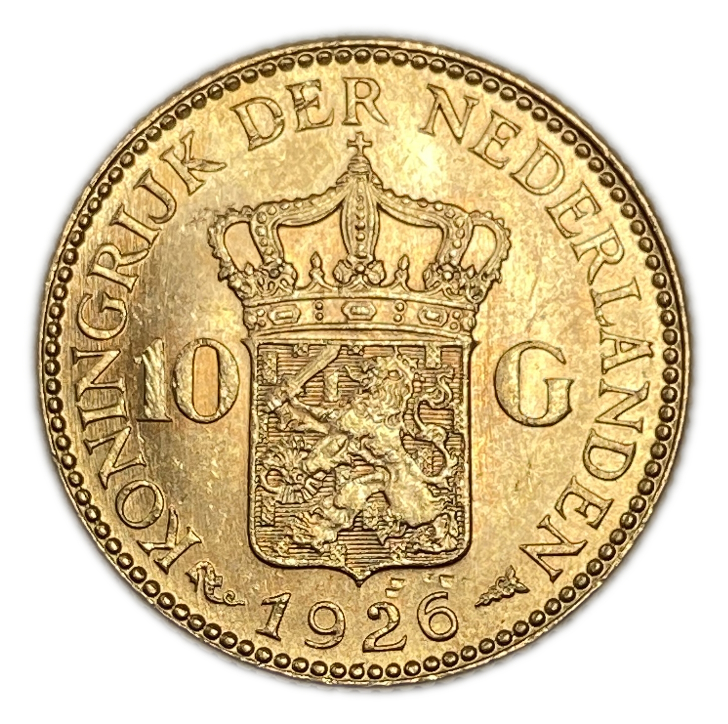 Netherlands - 10 Gulden 1926 - UNC - Wilhelmina - Gold 900, 6.729g, 22.5mm - 1 0