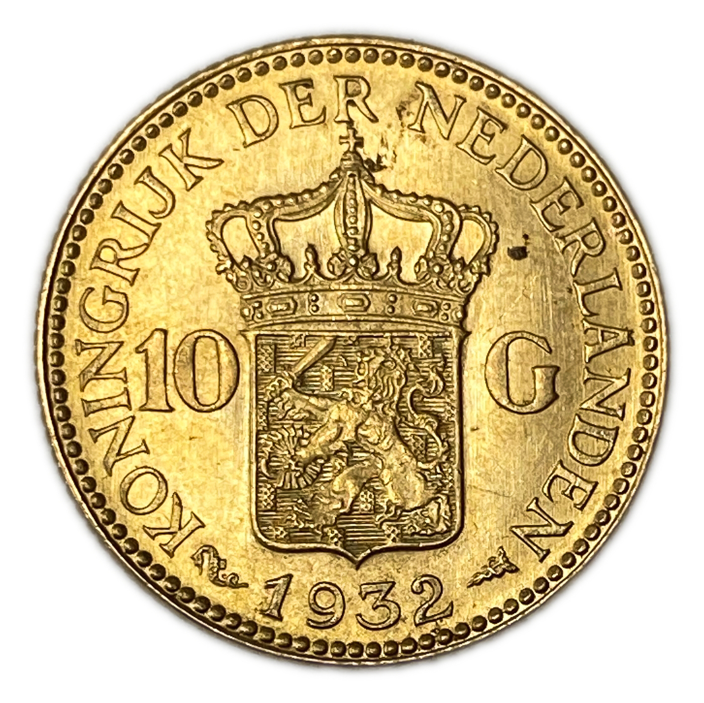 Netherlands - 10 Gulden 1932 - UNC - Wilhelmina - Gold 900, 6.729g, 22.5mm - 1 0