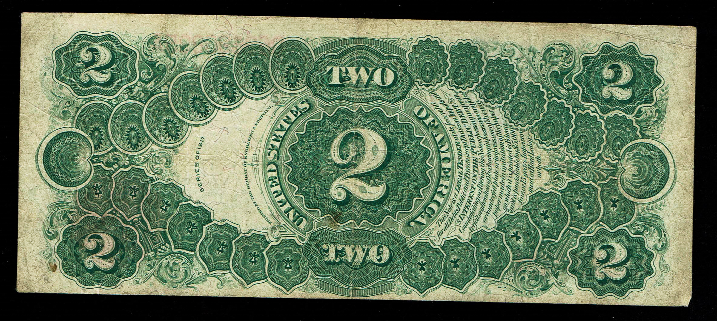 USA - 2 Dollars 1917, Red Seal - VF - 1 1