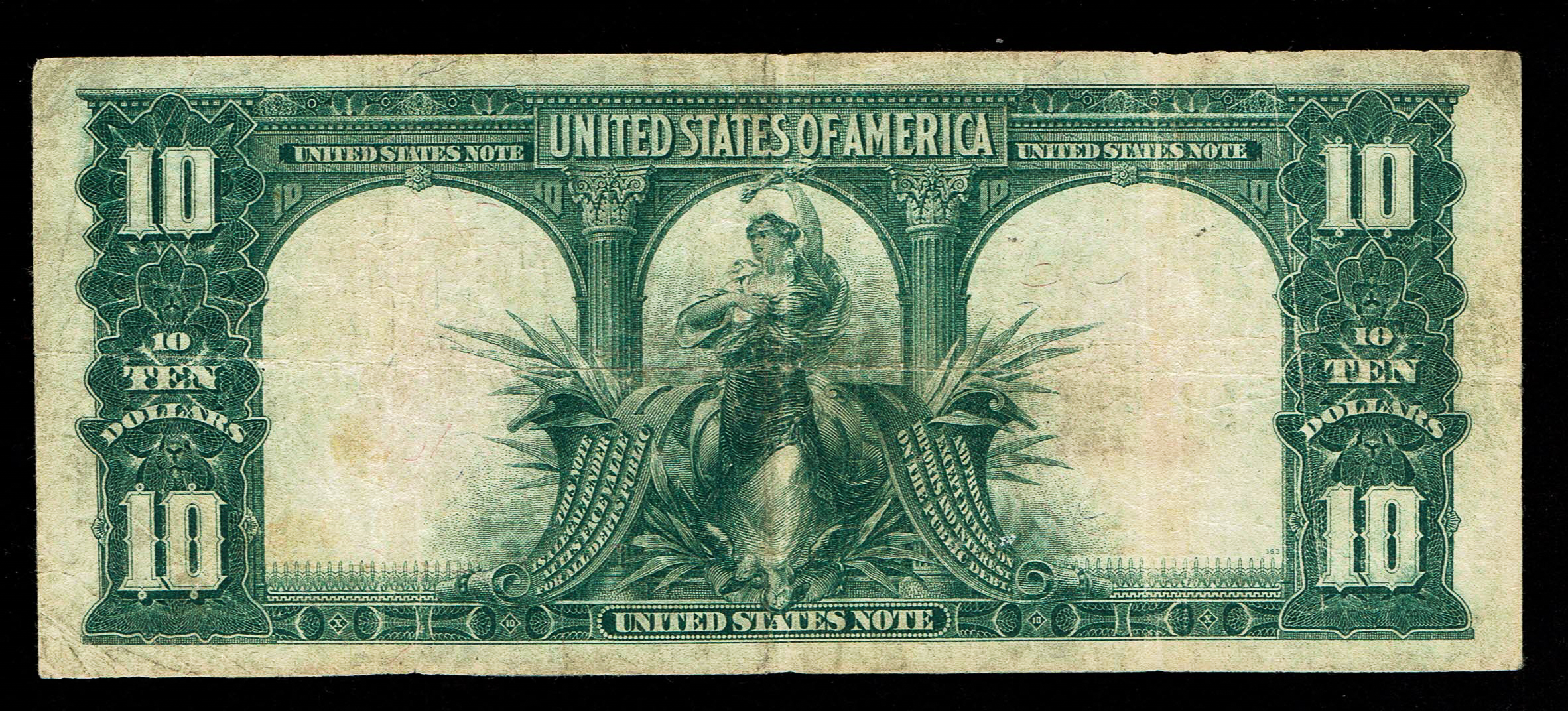 USA - 10 Dollars 1901, Red Seal - VF - 1 1