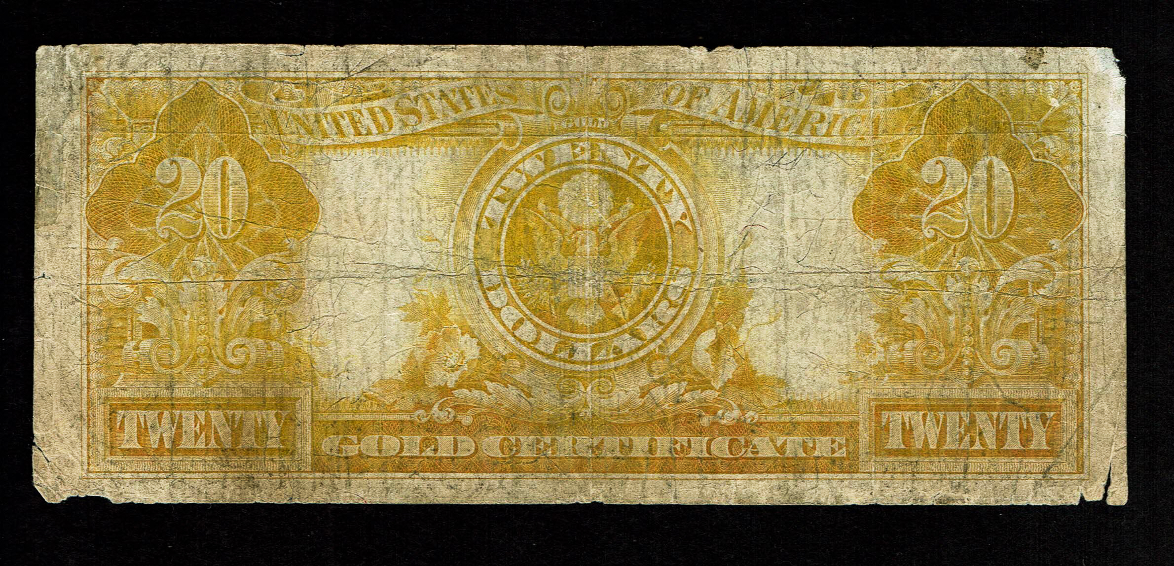 USA - 20 Dollars 1922, Gold Seal - F-VF - 1 1
