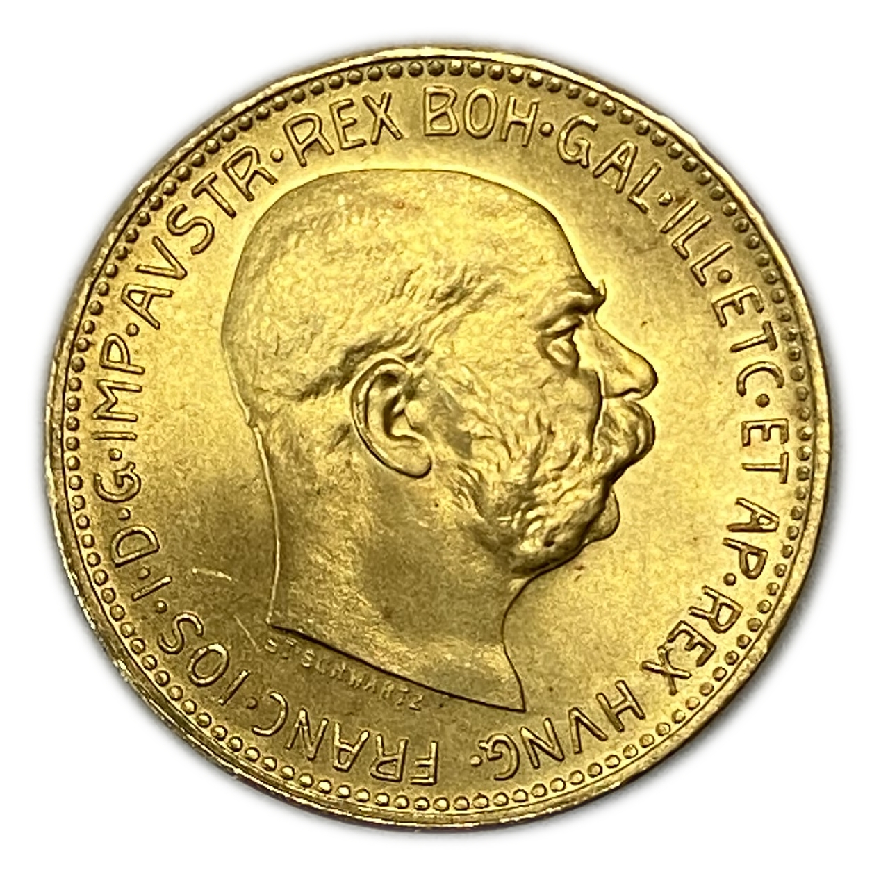 Austria – 20 krona 1915 – AU-UNC – gold 900, 21 mm, 6.77g - 1 1