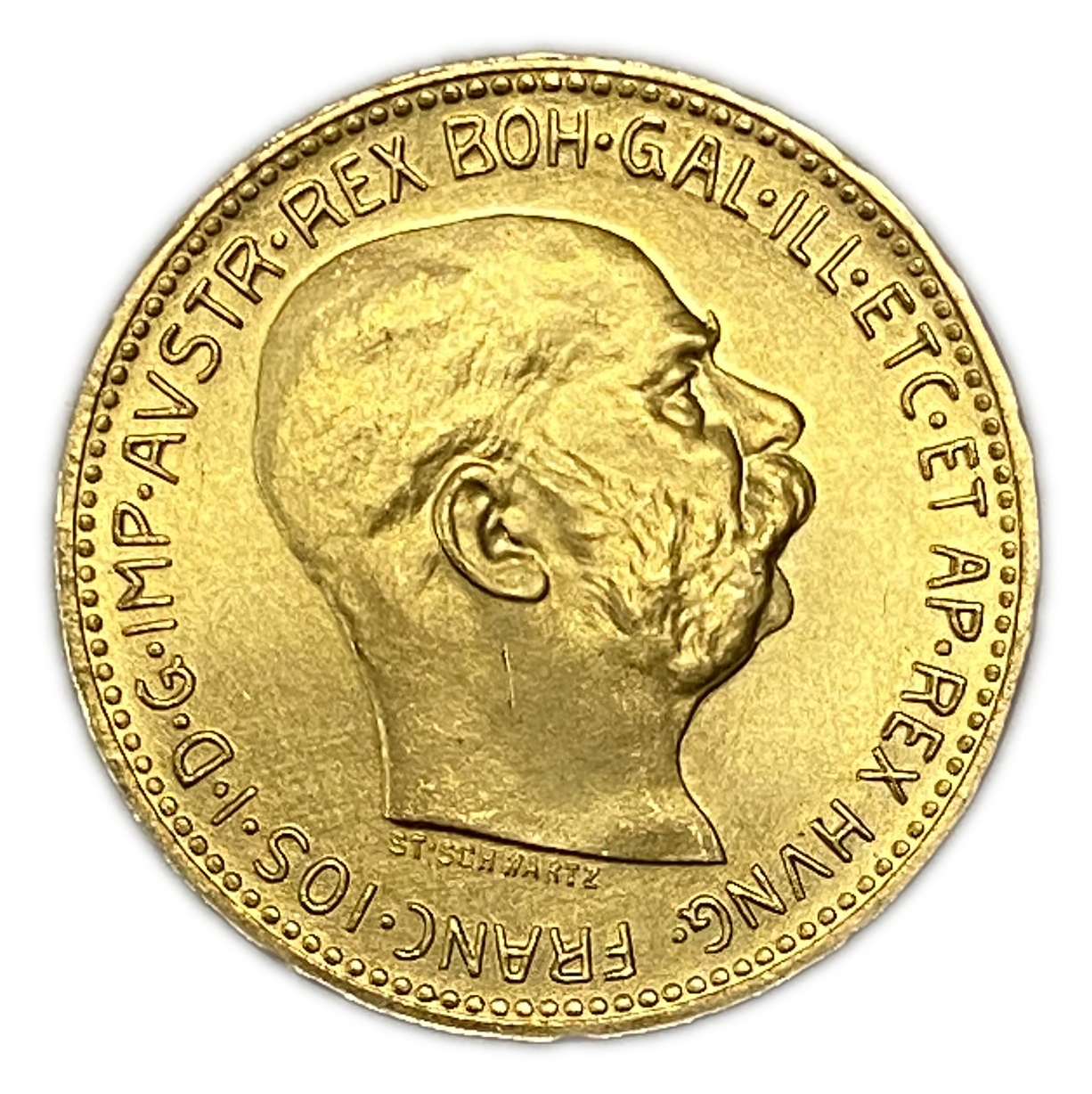Austria – 20 krona 1915 – AU-UNC – gold 900, 21 mm, 6.77g - 1 1