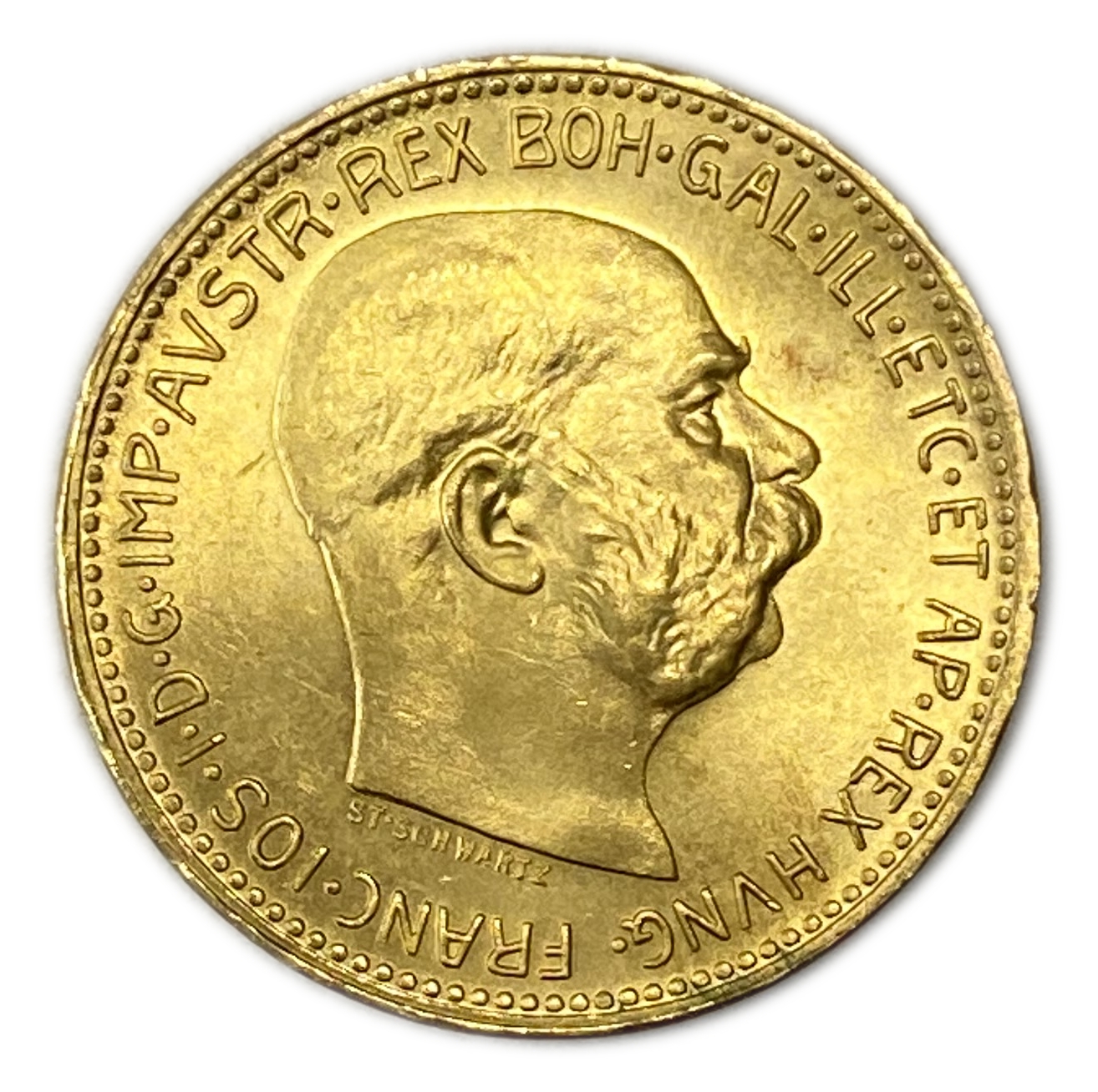 Austria – 20 krona 1915 – AU-UNC – gold 900, 21 mm, 6.77g - 1 1