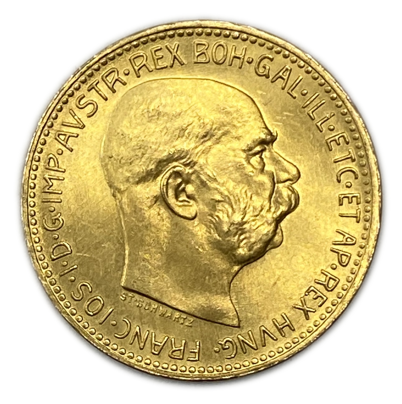 Austria – 20 krona 1915 – AU-UNC – gold 900, 21 mm, 6.77g - 1 1