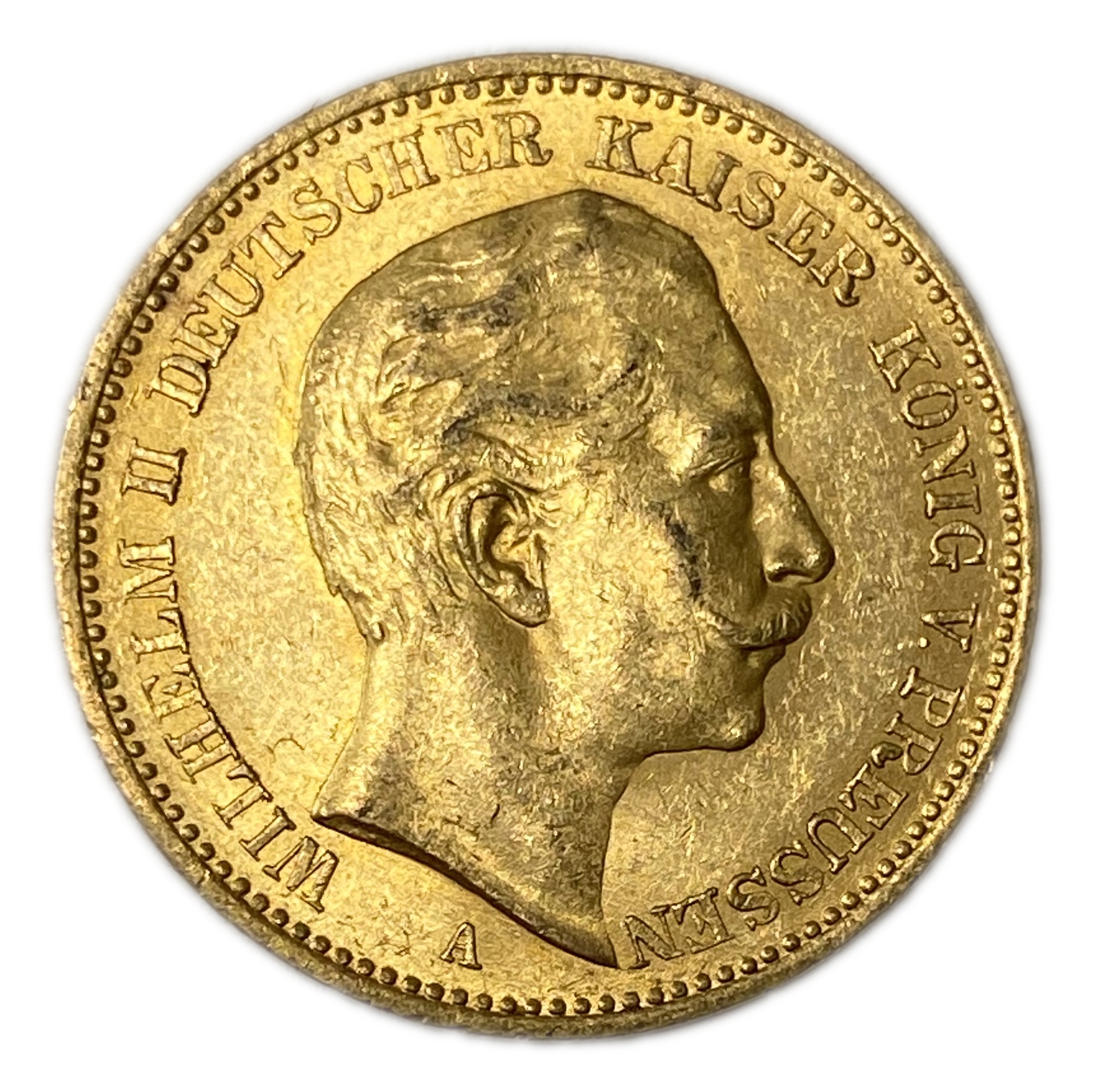 Germany Prussia – 20 Mark 1899 – Wilhelm I – Gold 900, 7.95g, 22mm - 1 1