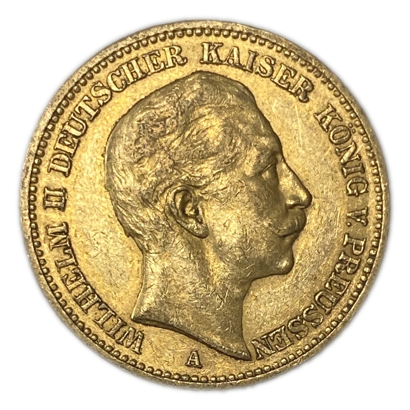 Germany Prussia – 20 Mark 1895 – Wilhelm I – Gold 900, 7.95g, 22mm - 1 1