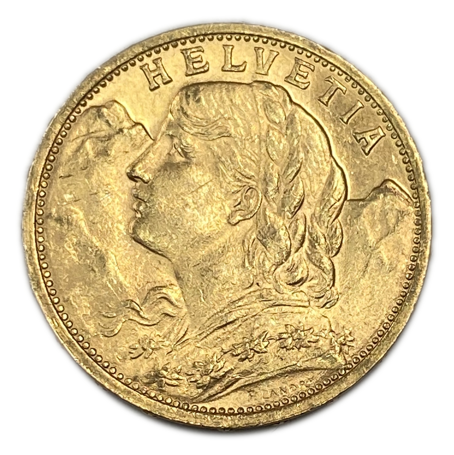 Switzerland - 20 Francs 1901 - Gold 900, 6.43g, 21mm - 1 1