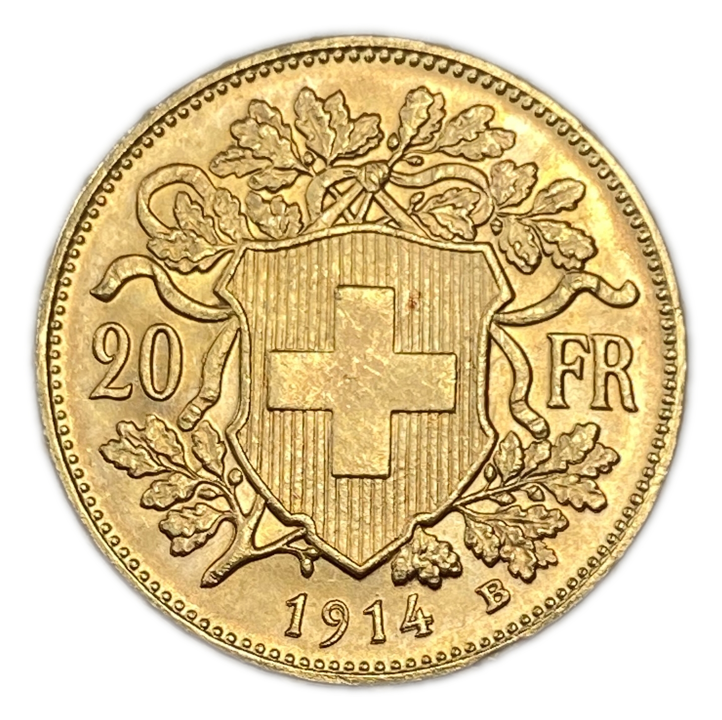 Switzerland - 20 Francs 1914 - Gold 900, 6.43g, 21mm - 1 0