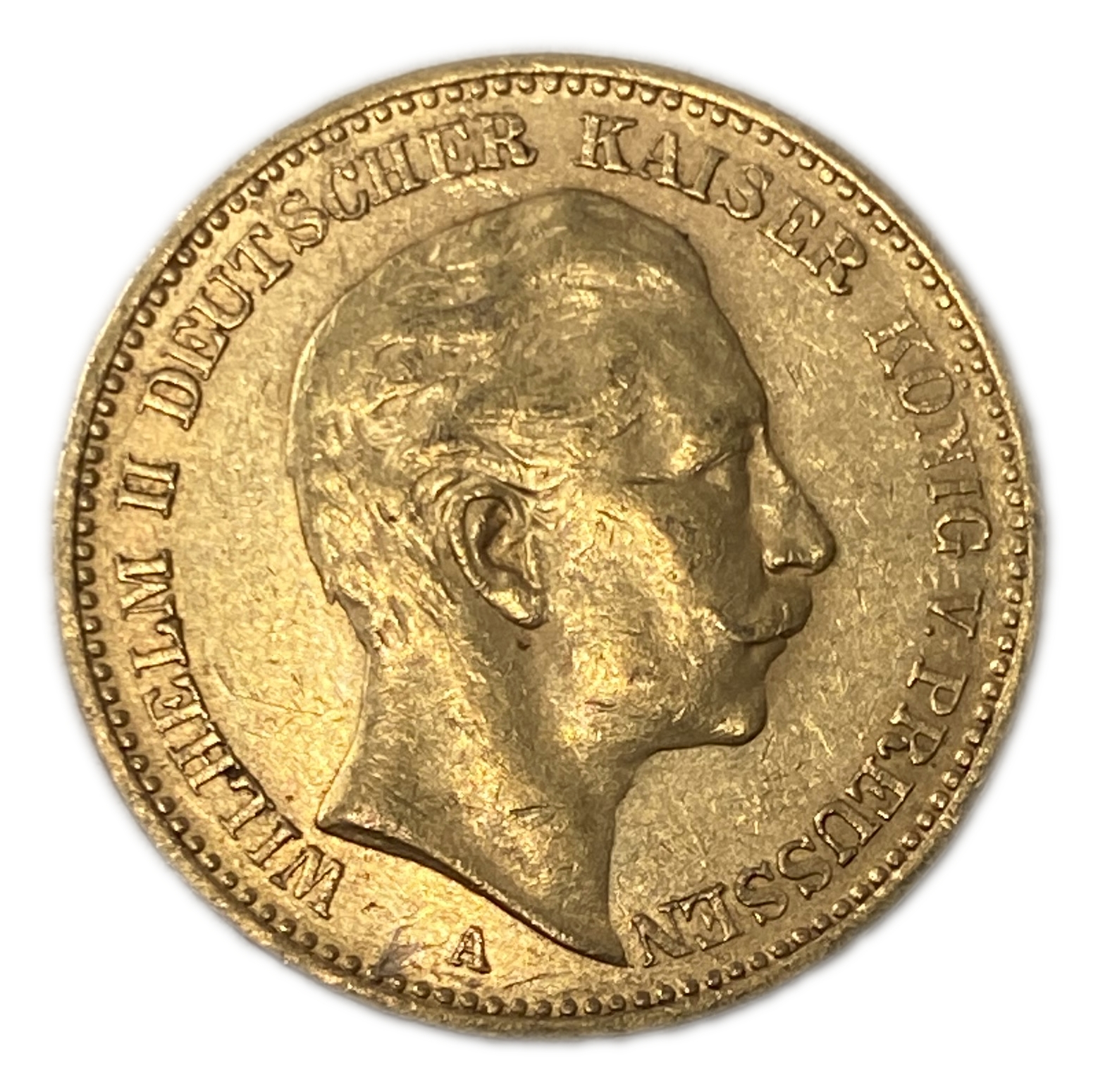 Germany Prussia – 20 Mark 1900 – Wilhelm I – Gold 900, 7.95g, 22mm - 1 1