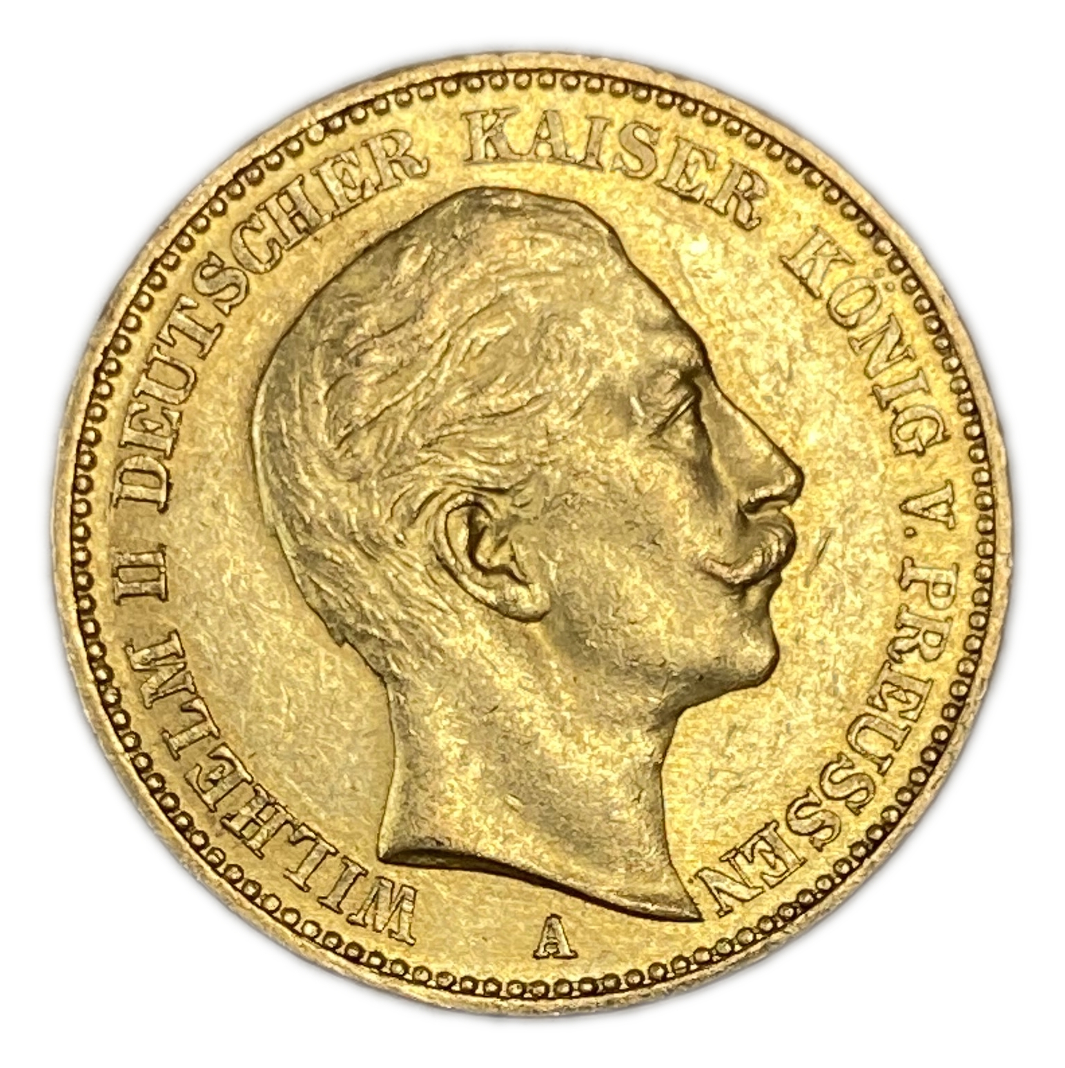Germany Prussia – 20 Mark 902 – Wilhelm I – Gold 900, 7.95g, 22mm - 1 1
