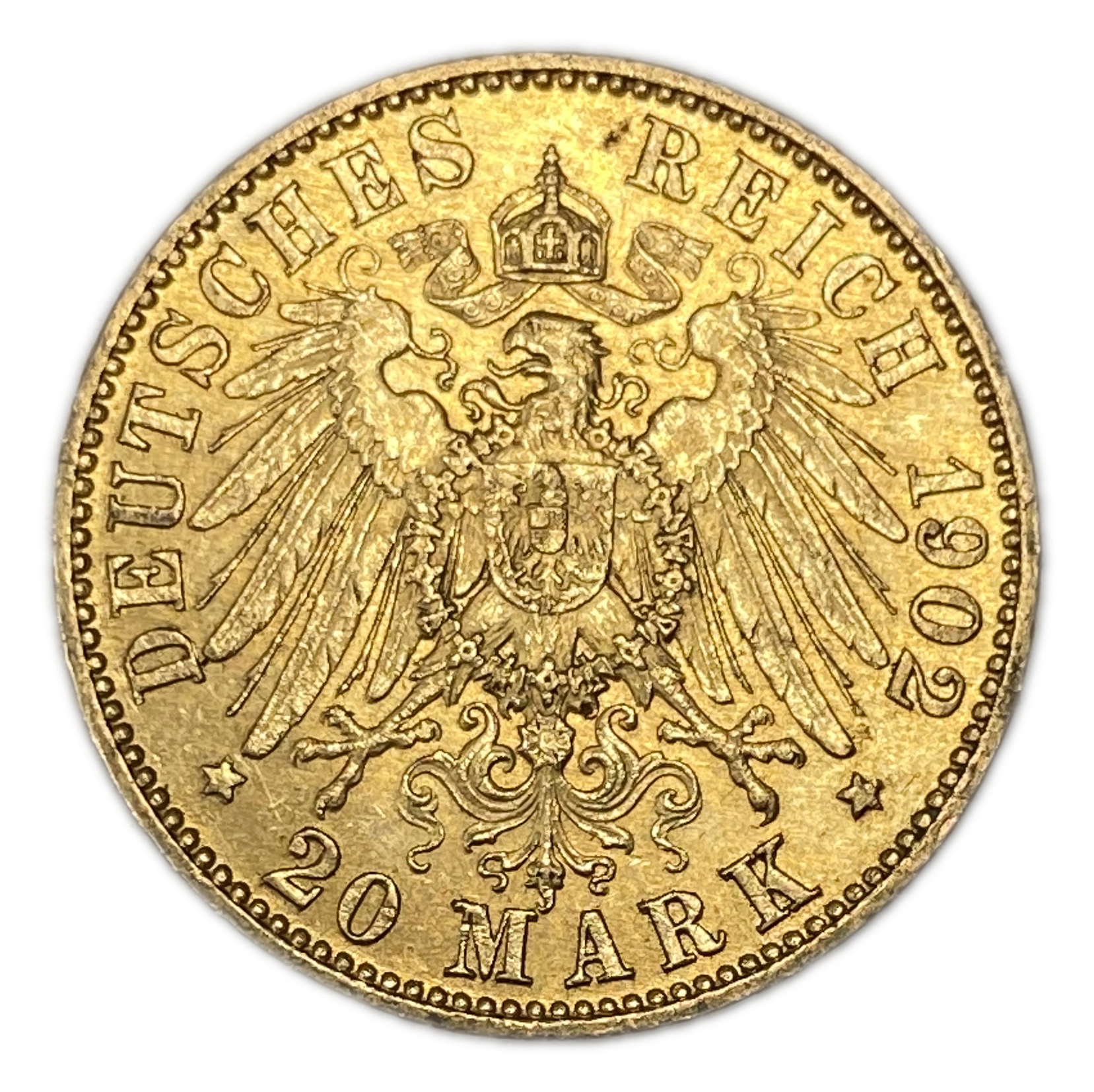 Germany Prussia – 20 Mark 902 – Wilhelm I – Gold 900, 7.95g, 22mm