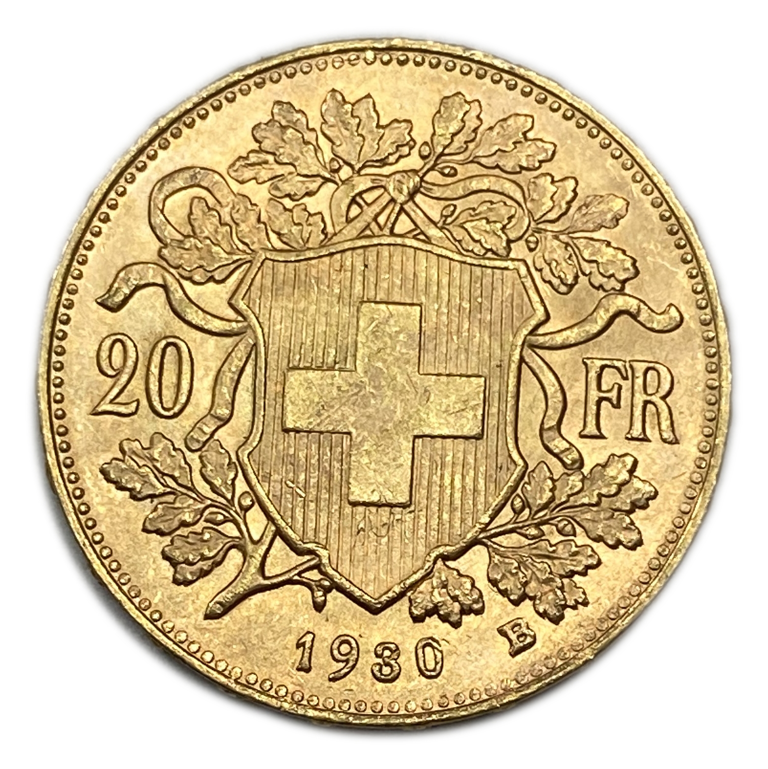 Switzerland - 20 Francs 1930 - Gold 900, 6.43g, 21mm - 1 0