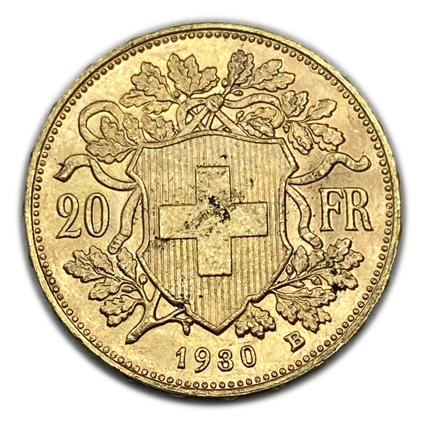 Switzerland - 20 Francs 1930 - Gold 900, 6.43g, 21mm - 1 0