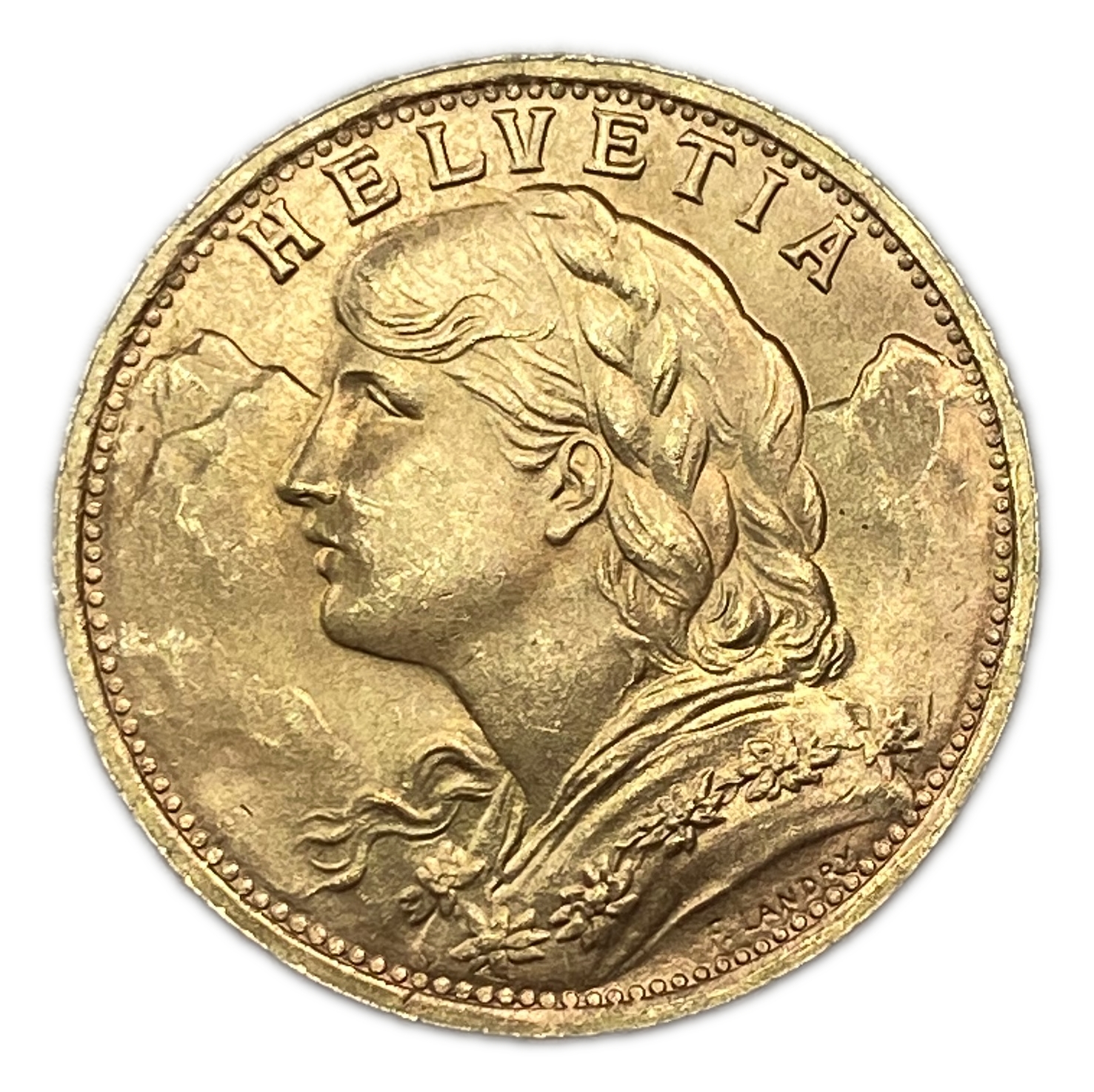 Switzerland - 20 Francs 1935 - Gold 900, 6.43g, 21mm - 1 1