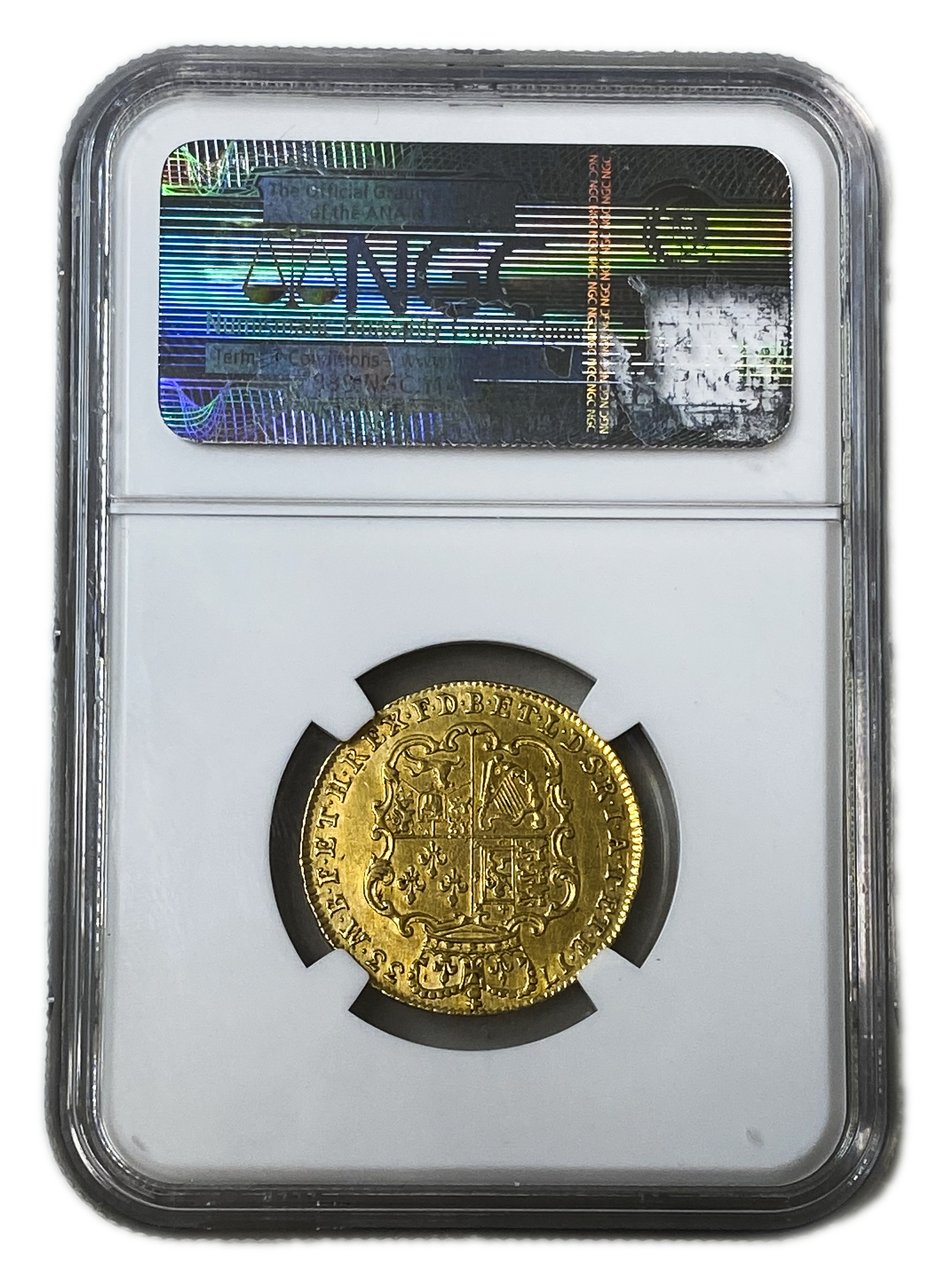 Great Britain / United Kingdom - 1 Guinea 1733 - NGC AU 58 - George II - Gold 916, 8.4g, 25mm - 1 3