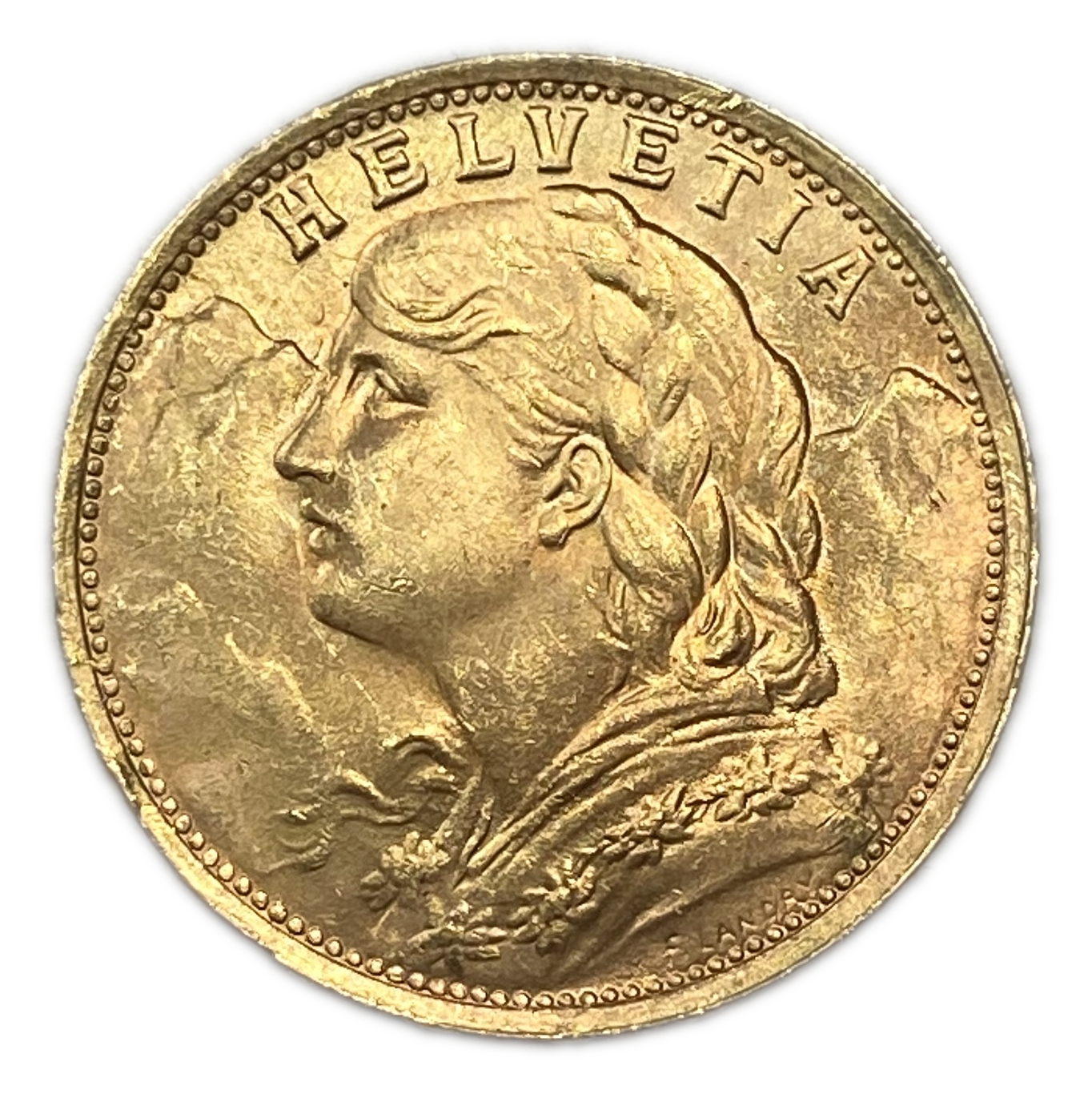 Switzerland - 20 Francs 1935 - Gold 900, 6.43g, 21mm - 1 1