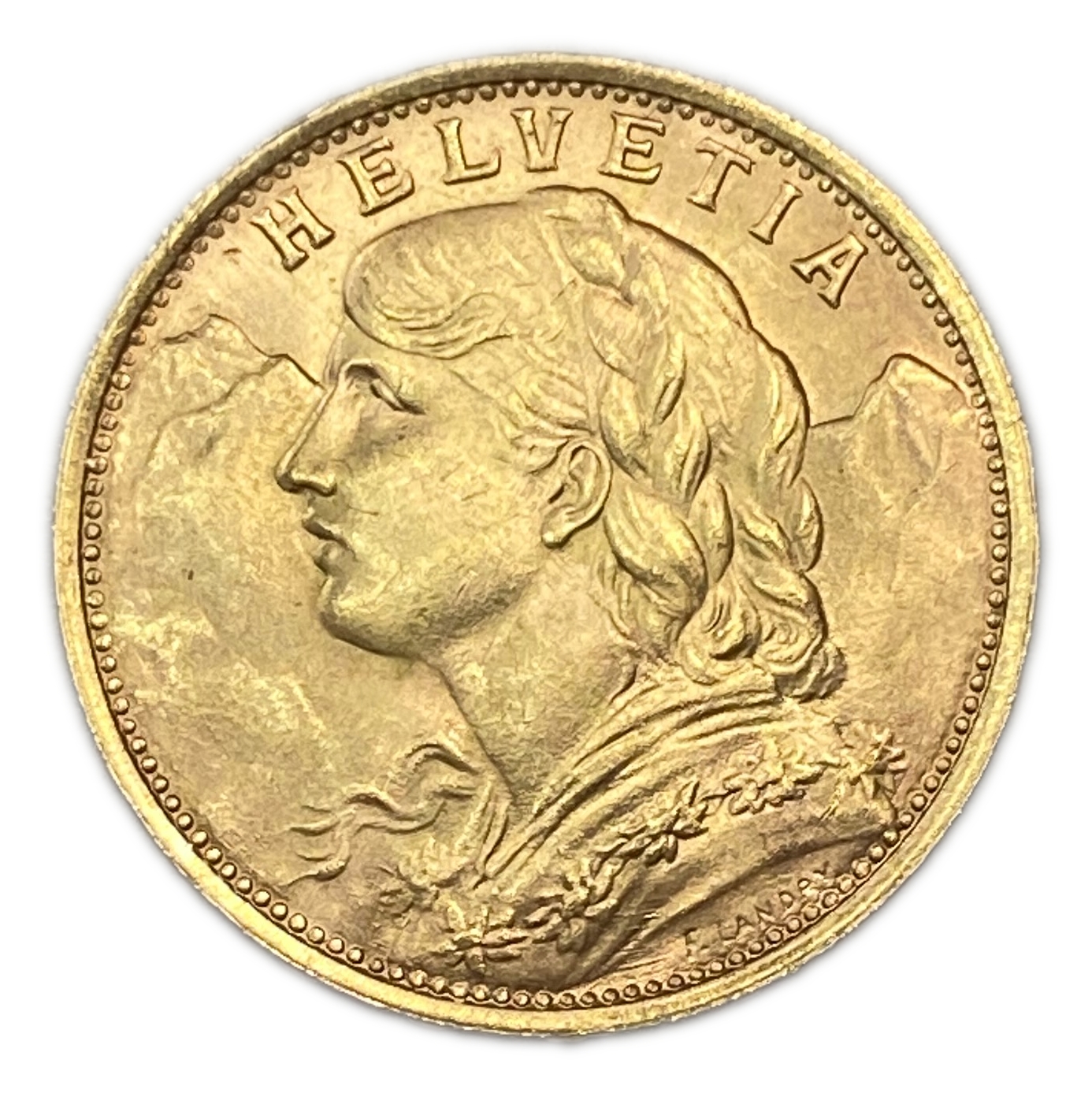 Switzerland - 20 Francs 1935 - Gold 900, 6.43g, 21mm - 1 1
