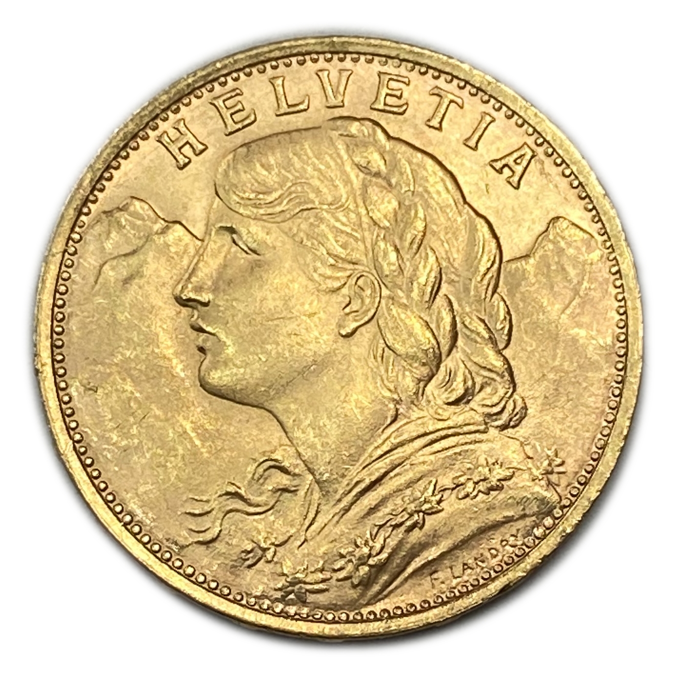 Switzerland - 20 Francs 1935 - Gold 900, 6.43g, 21mm - 1 1