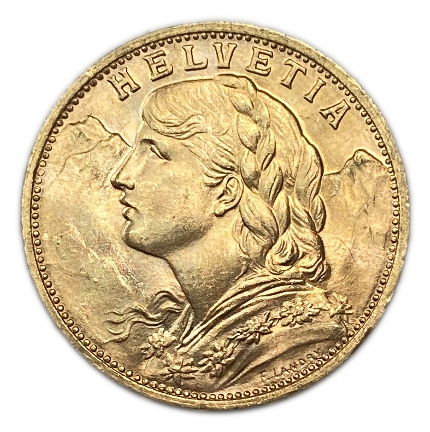 Switzerland - 20 Francs 1935 - Gold 900, 6.43g, 21mm - 1 1