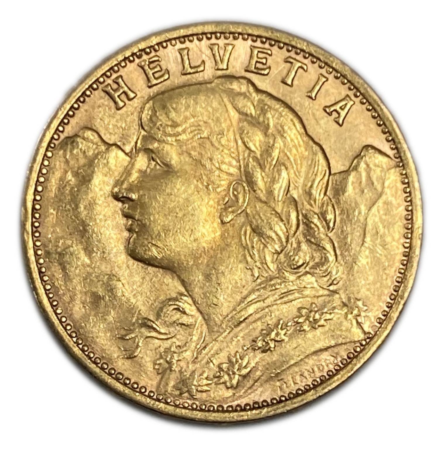 Switzerland - 20 Francs 1935 - Gold 900, 6.43g, 21mm - 1 1
