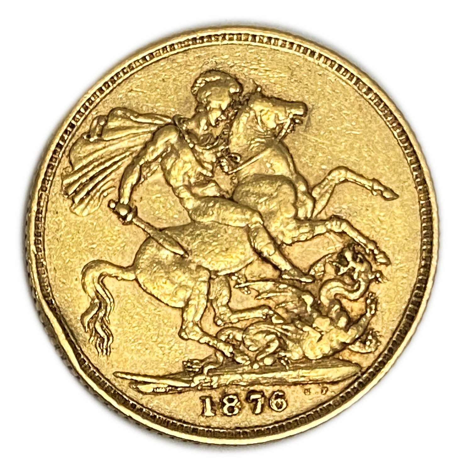 Great Britain / United Kingdom - 1 Sovereign 1876 - VF-XF - Victoria - Gold 916, 7.98g, 22mm