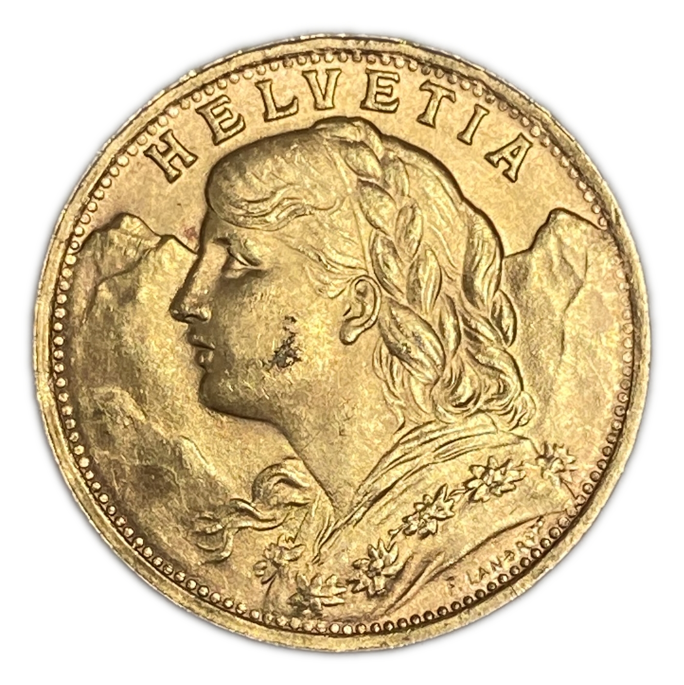 Switzerland - 20 Francs 1935 - Gold 900, 6.43g, 21mm - 1 1