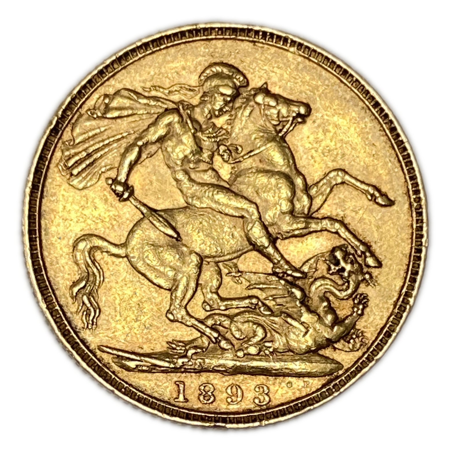 Great Britain / United Kingdom - 1 Sovereign 1893 - VF-XF - Victoria - Gold 916, 7.98g, 22mm