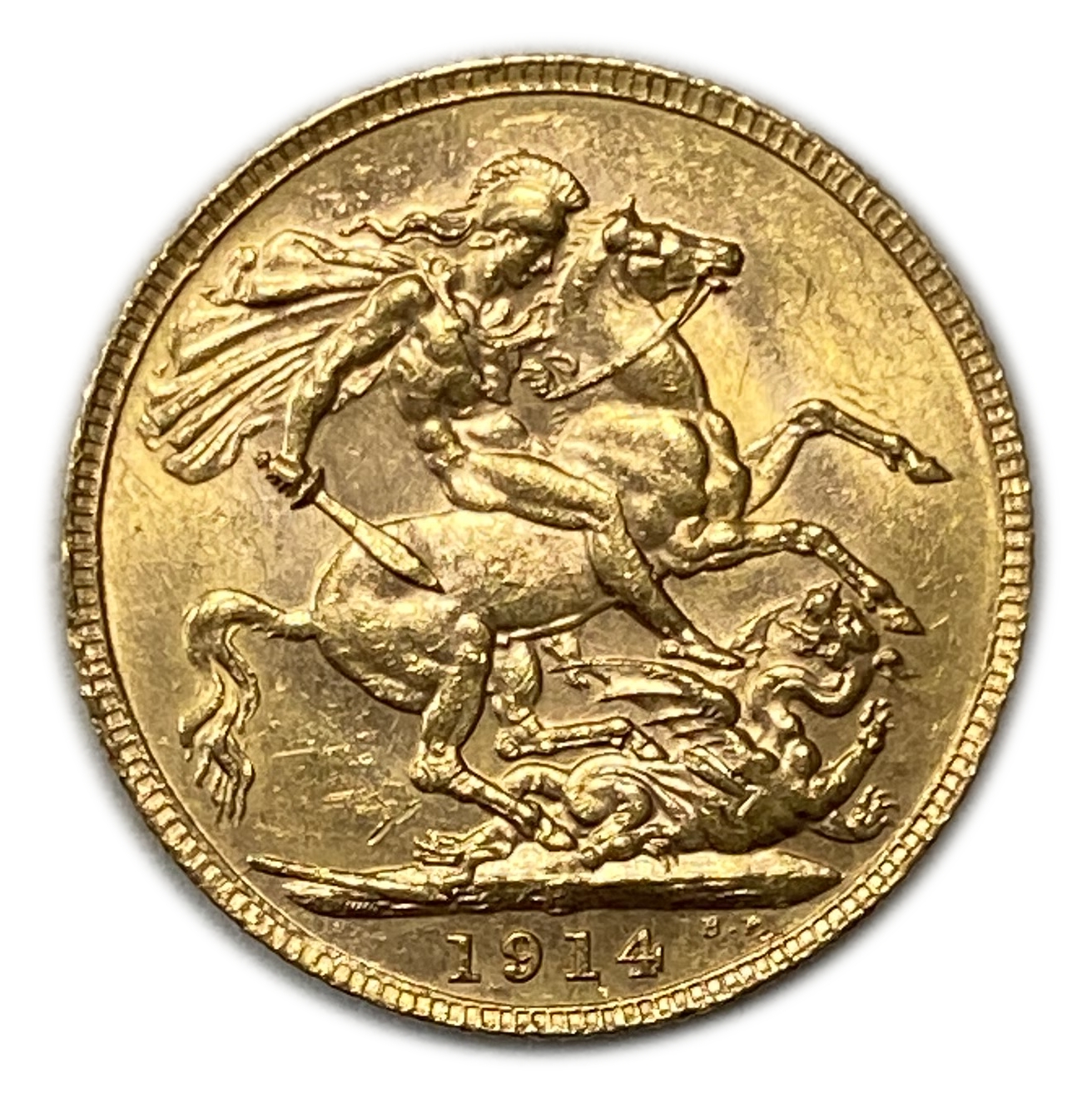England (Great Britain) – 1 Sovereign 1914 – Edward VII – XF Condition - Gold 917, 7.988g