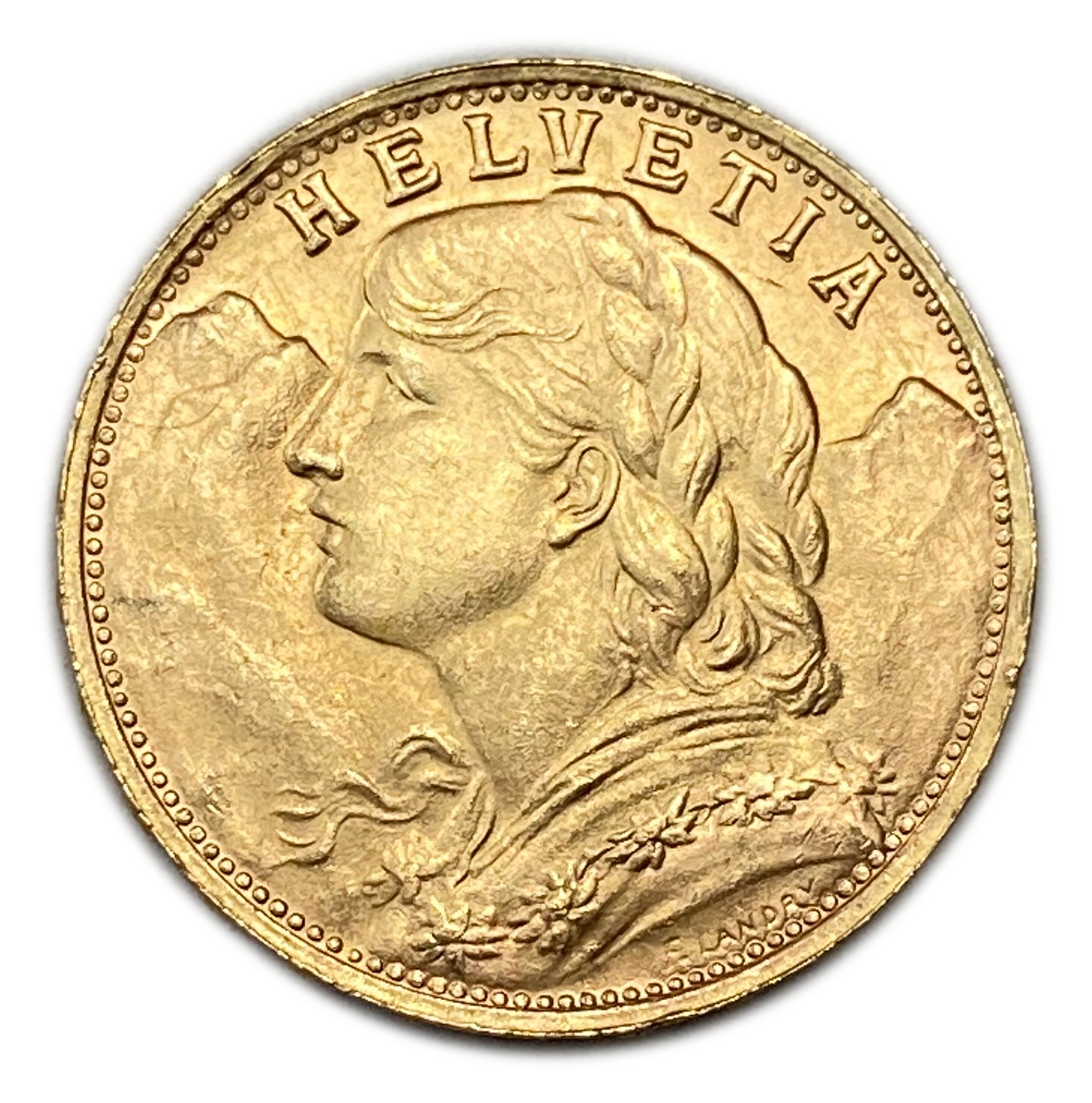 Switzerland - 20 Francs 1947 - Gold 900, 6.43g, 21mm - 1 1