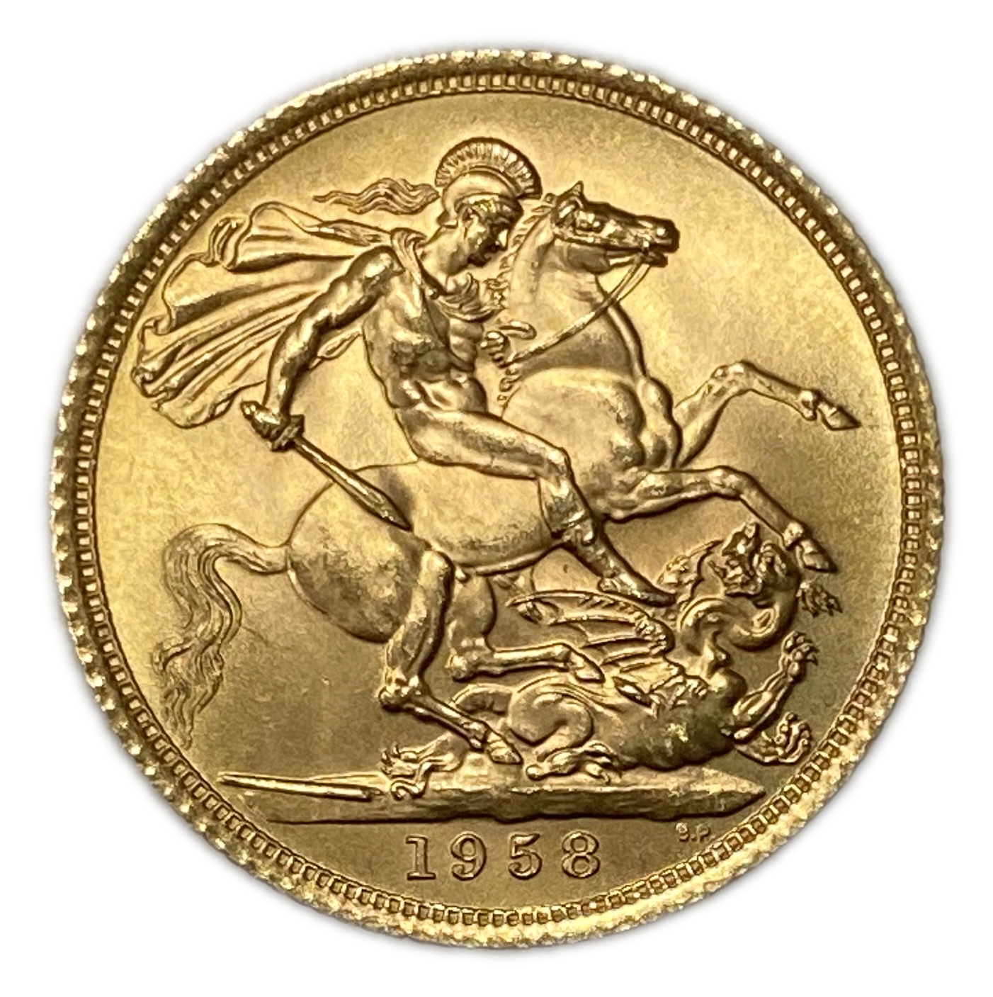 England / United Kingdom - Sovereign 1958 - Gold 917, 8.0g , 22 mm