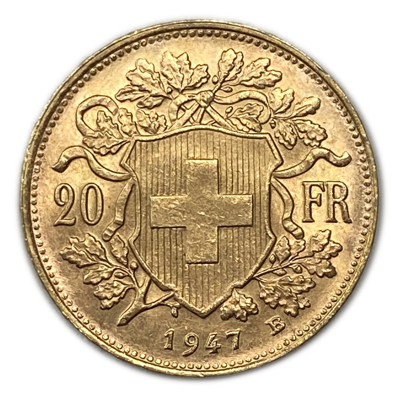 Switzerland - 20 Francs 1947 - Gold 900, 6.43g, 21mm - 1 0