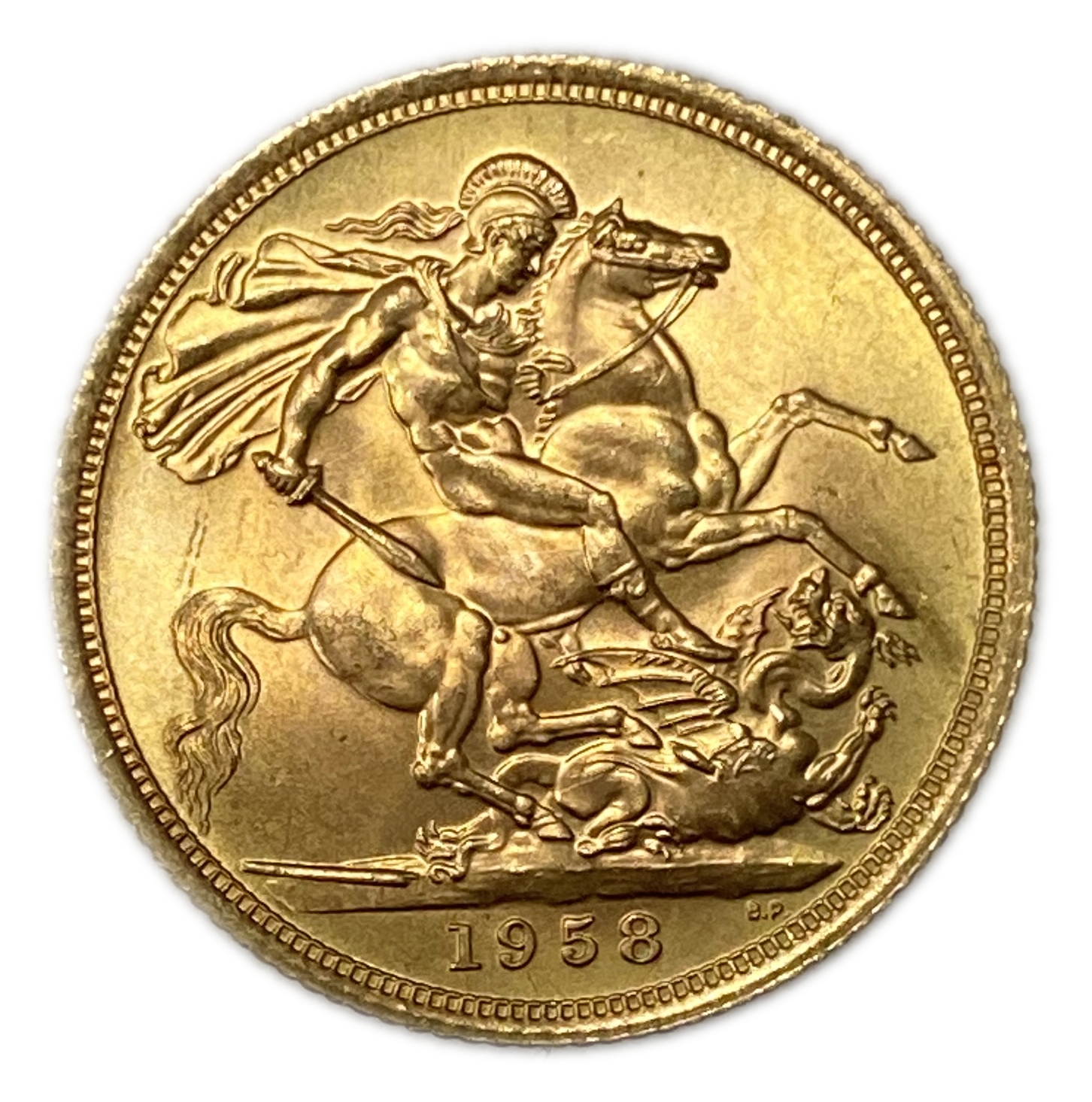 England / United Kingdom – Sovereign 1958 – Gold 917, 8.0g , 22 mm