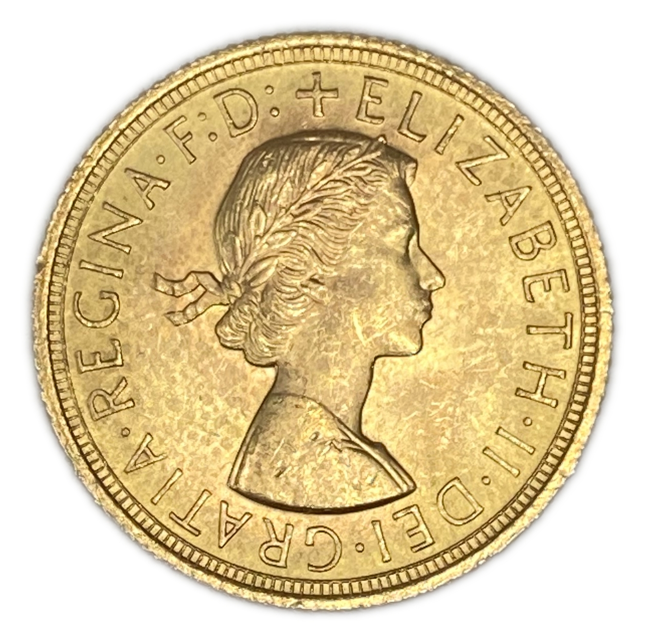 England / United Kingdom – Sovereign 1958 – Gold 917, 8.0g , 22 mm - 1 1