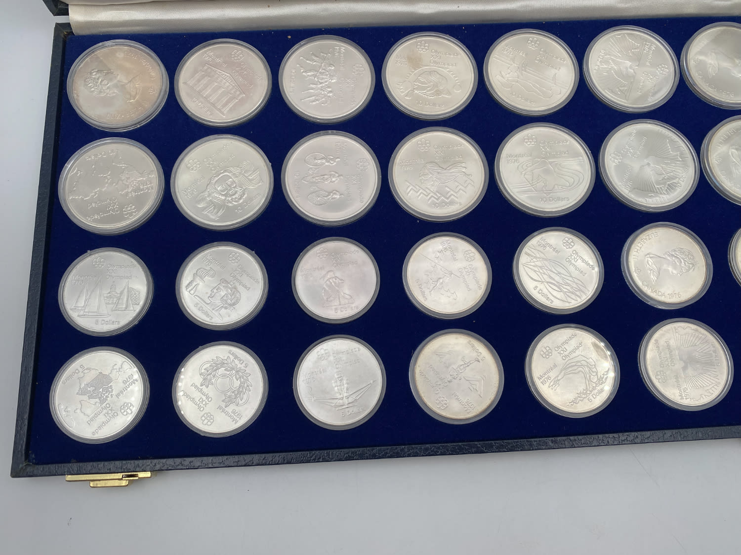 Canada - 1973 - 1976 Montreal Olympics - Complete Silver Uncirculated Collection - Mixed Denominations - $10 weight ... - 1 3