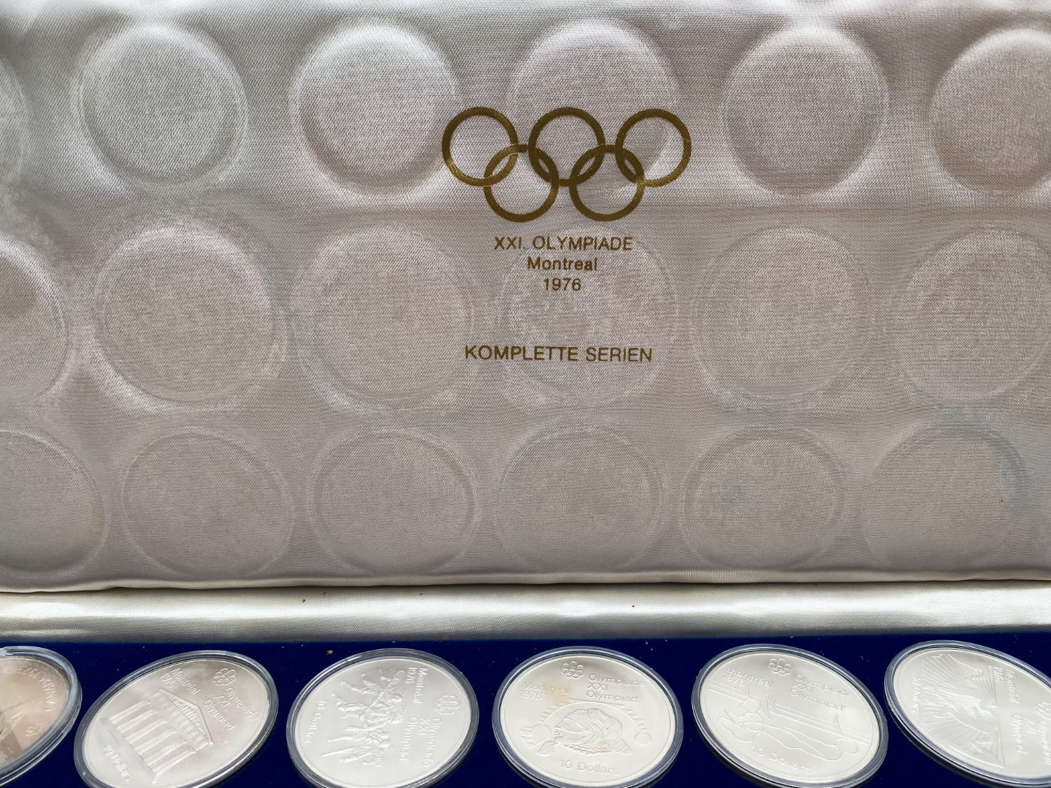 Canada - 1973 - 1976 Montreal Olympics - Complete Silver Uncirculated Collection - Mixed Denominations - $10 weight ... - 1 2