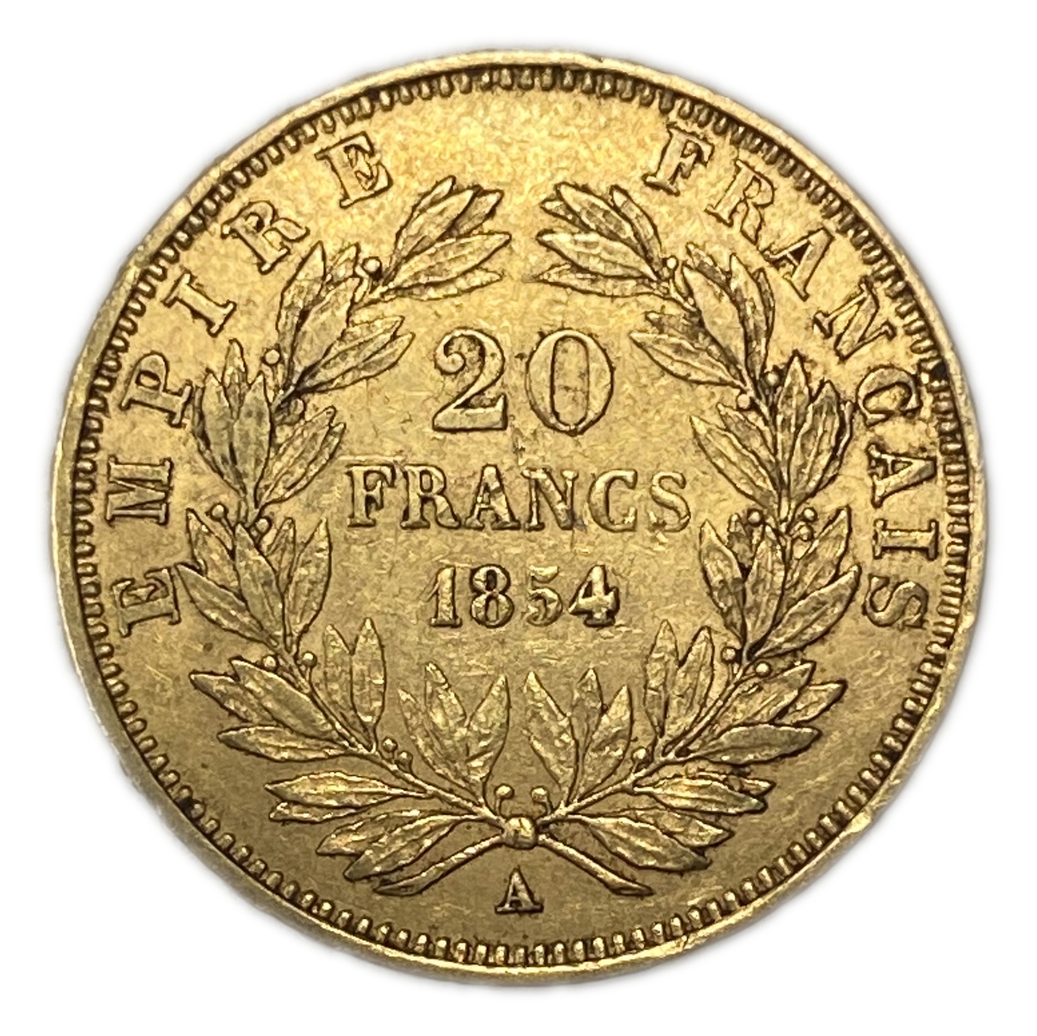 France - 20 Francs 1854 - VF-XF - Napoleon III - Gold 900, 6.45g, 22mm - 1 0