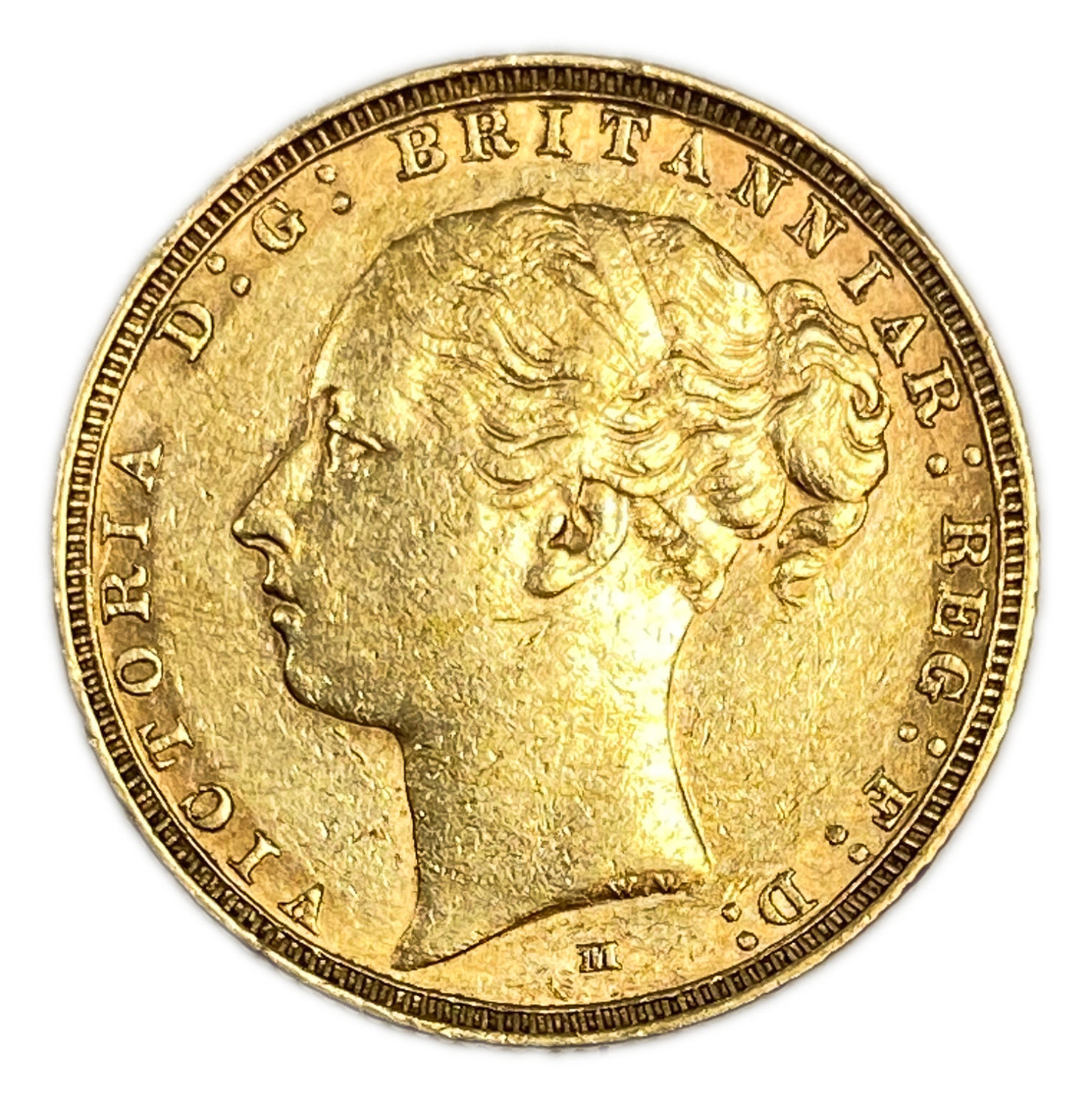 England (Great Britain) - 1 Sovereign 1885 M - Victoria 1st portrait, Shield - XF condition - 1 1